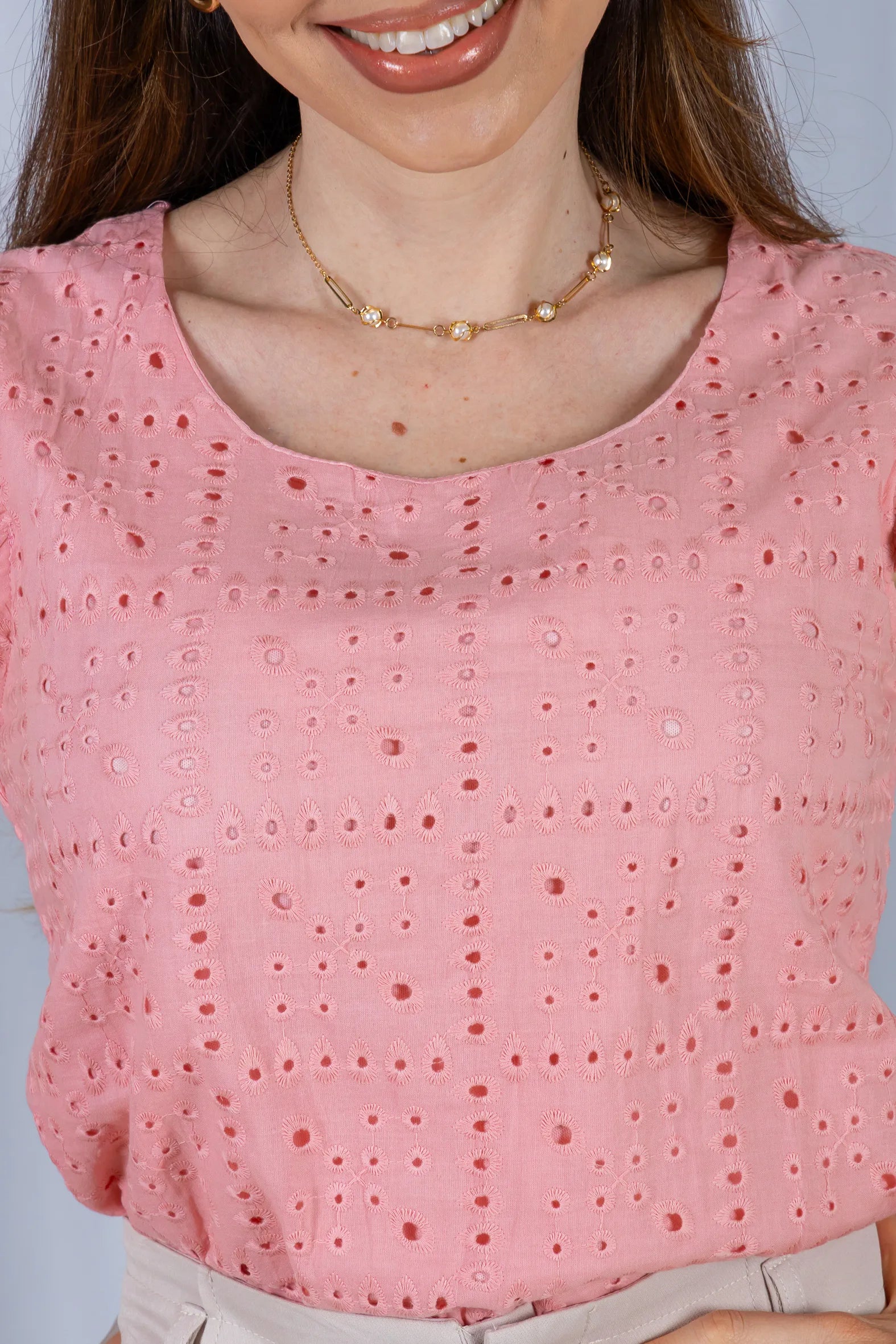 Regata Babados Cotton Em Laise Gabriela Rosa