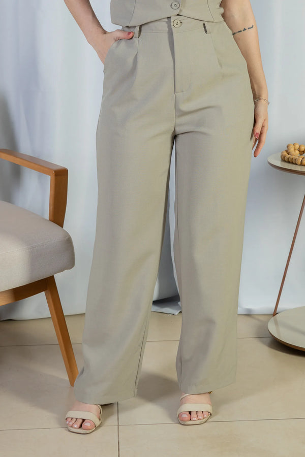 Calça Pantalona Alfaiataria Livia Verde