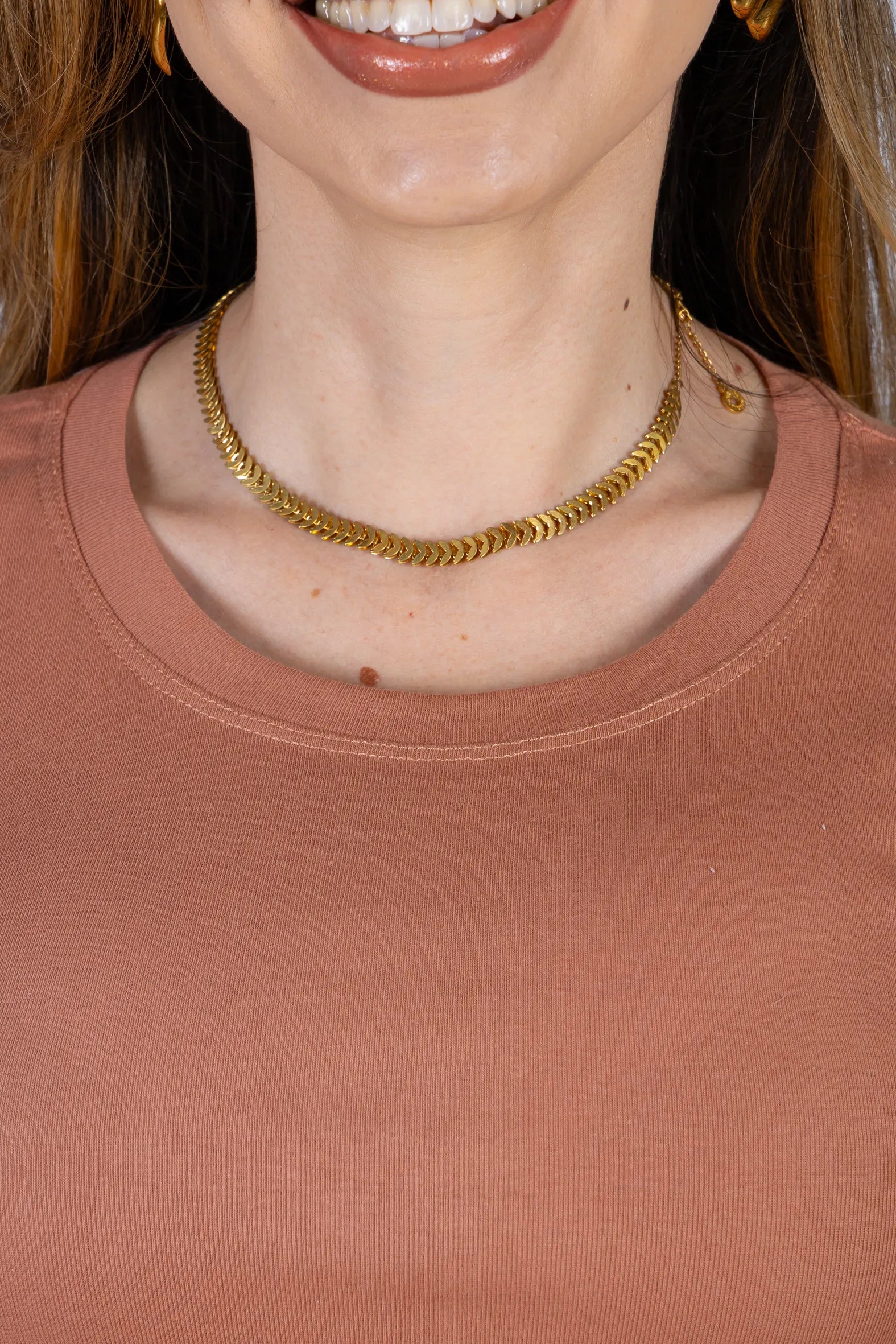 Blusa Manga Curta com Detalhes Bordados  Cotton Lycra Milena Rosê