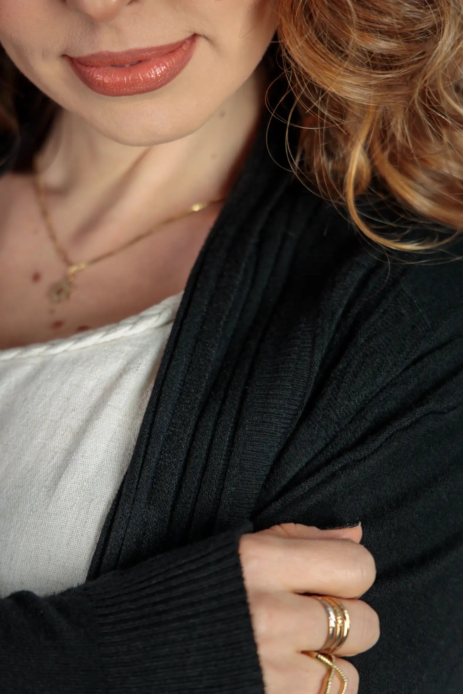 Cardigan Em Tricot Sublime Ana Clara Preto