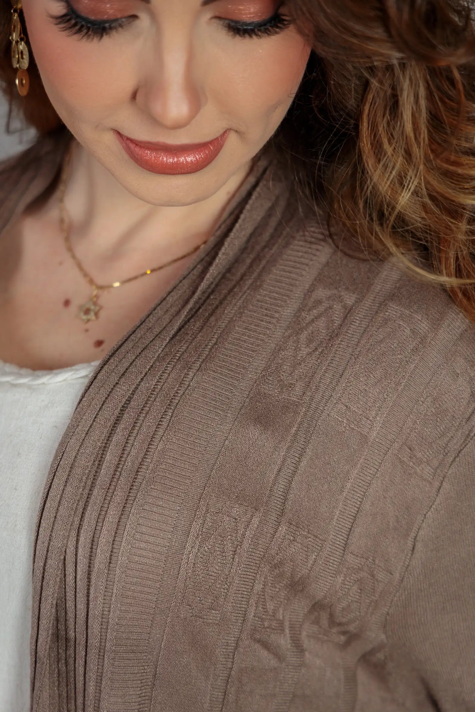 Cardigan Em Tricot Sublime Ana Clara Marrom