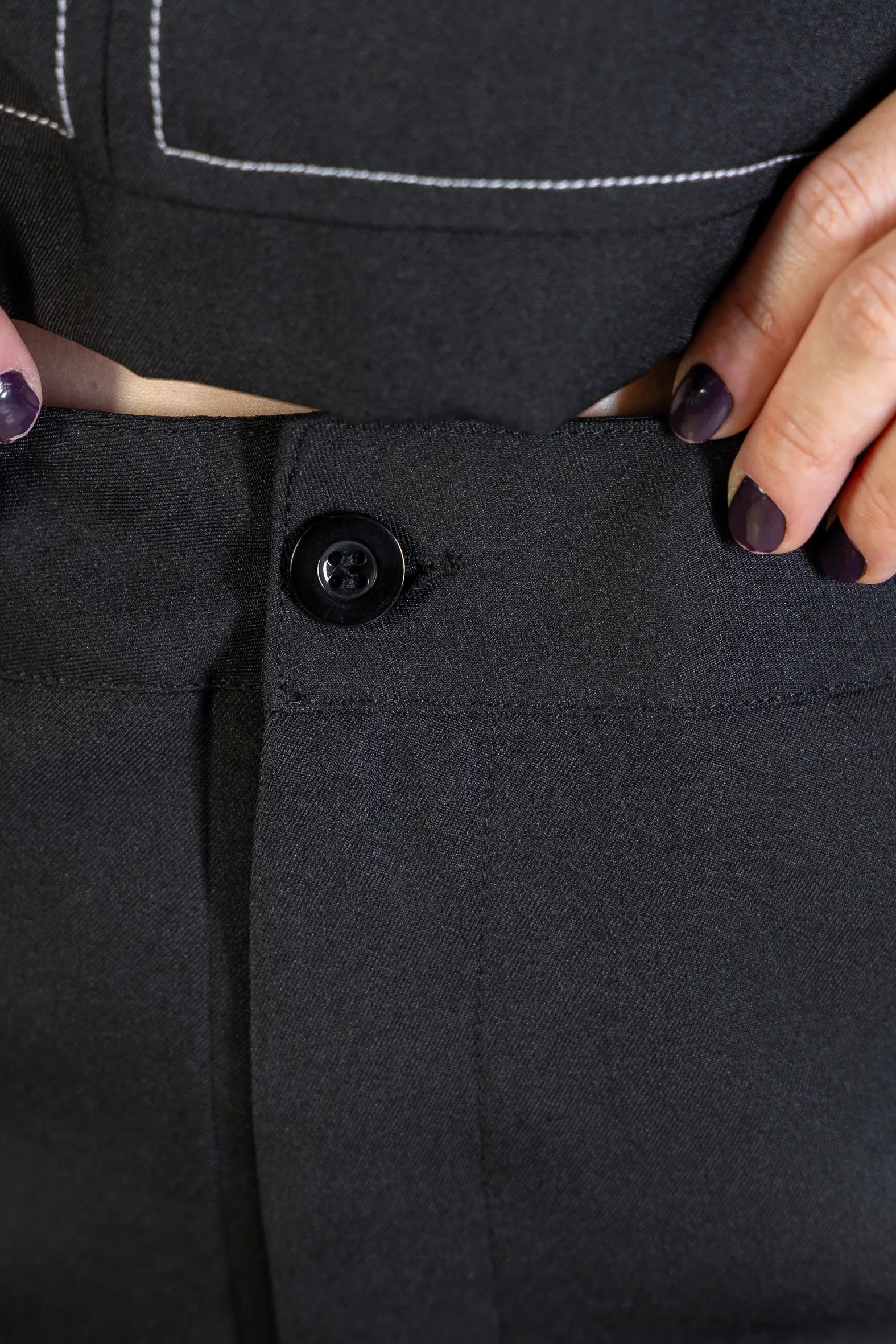 Shorts Detalhe Pesponto Bolso Faca Urban Fit Sabrina Sato Preto