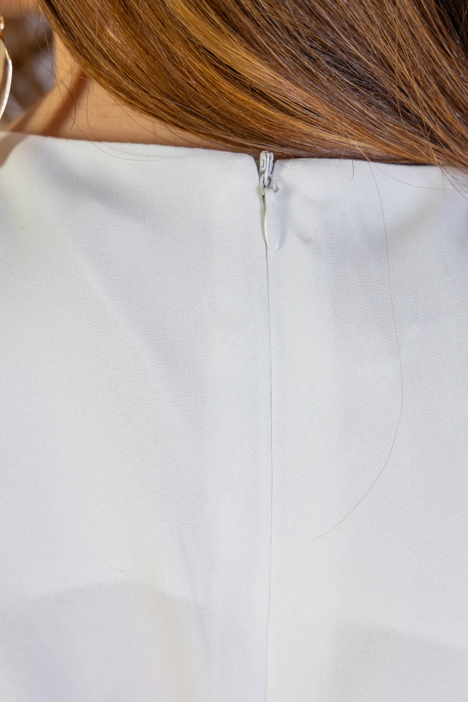 Vestido Longo Alfaiataria Detalhe Cinto Patrícia Poeta Branco