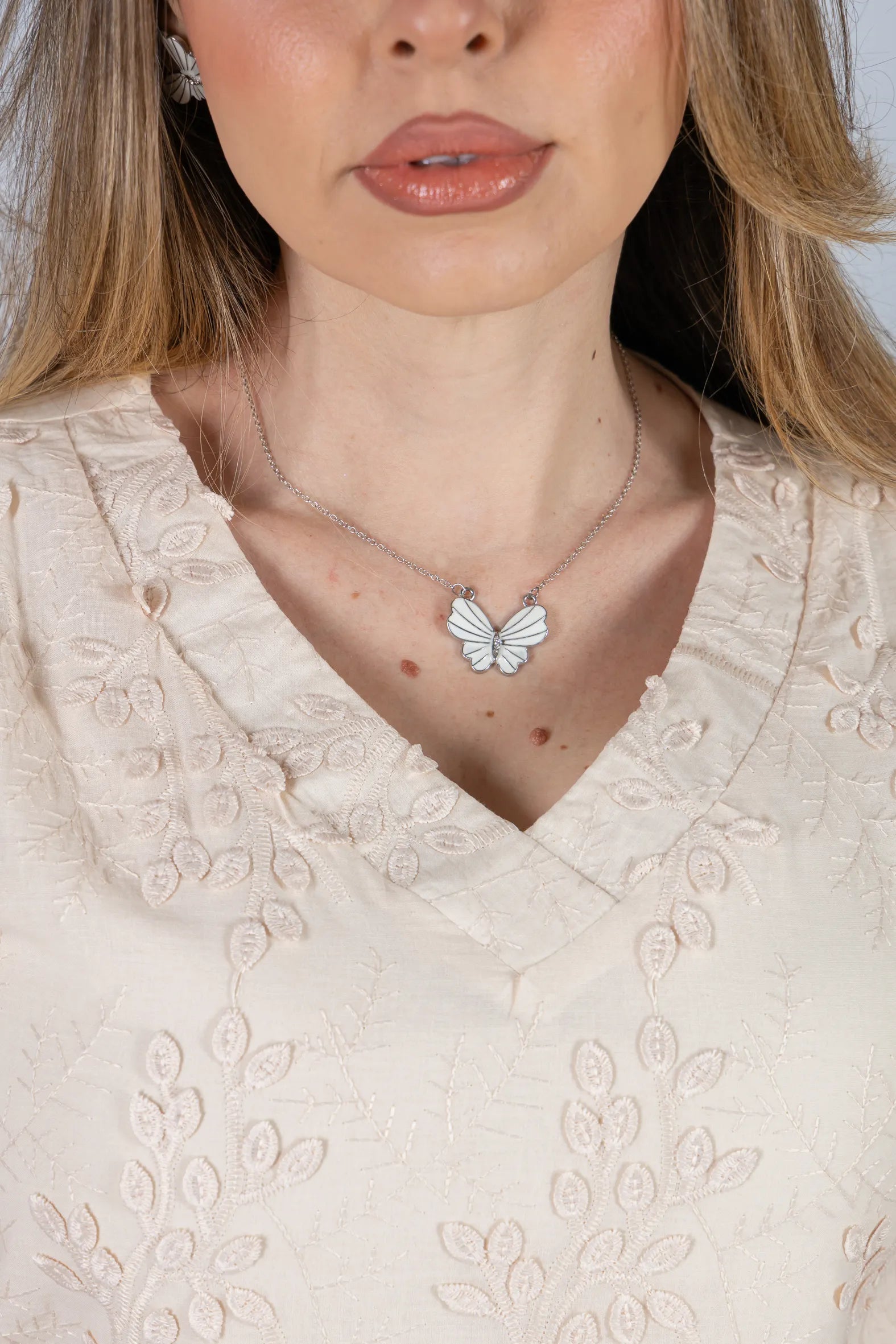 Blusa Laise Leve e Respirável Natália Creme