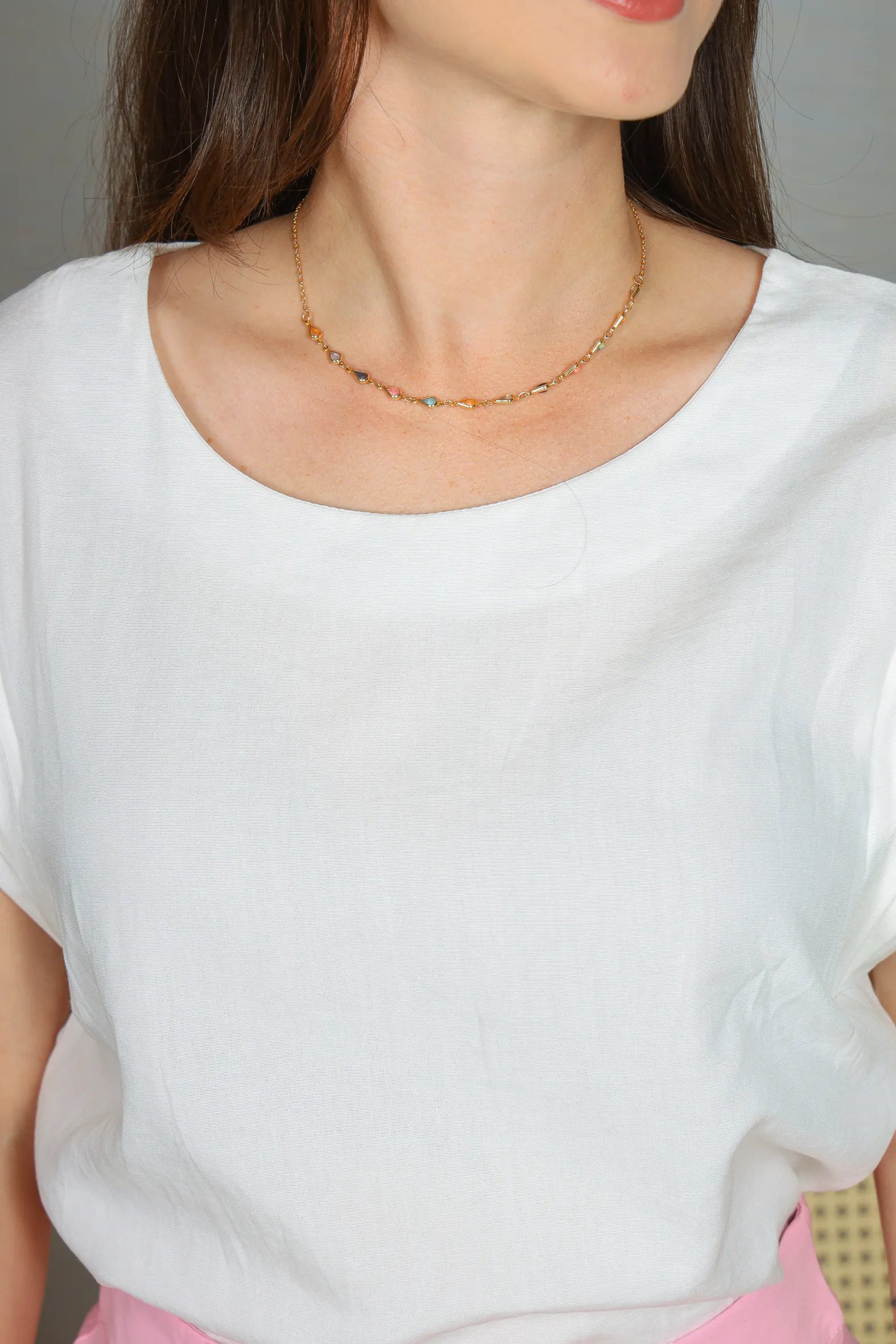 Blusa Regata Muscle Tee em Cotton Mix Detalhe Cava Dobrada Diana Branca