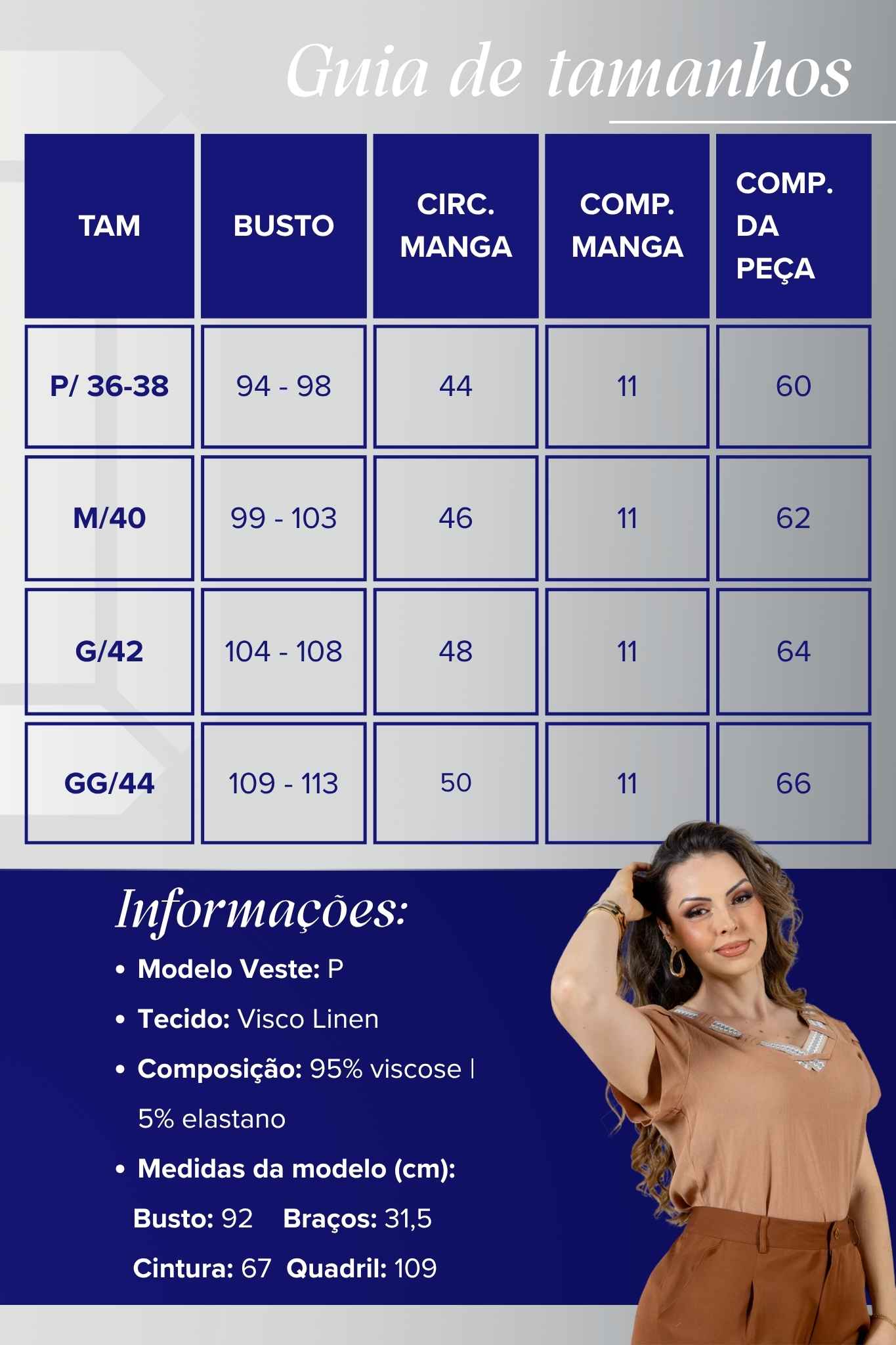 Blusa Manga Curta Transpassada Decote V em Visco Linen com Gola Detalhada Iris Marrom