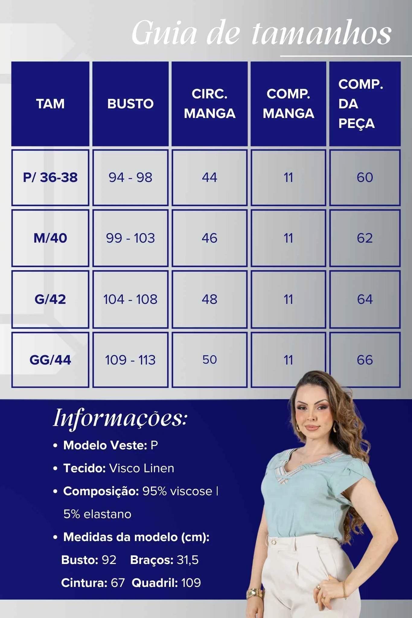 Blusa Manga Curta Transpassada Decote V em Visco Linen com Gola Detalhada Iris Verde Turquesa