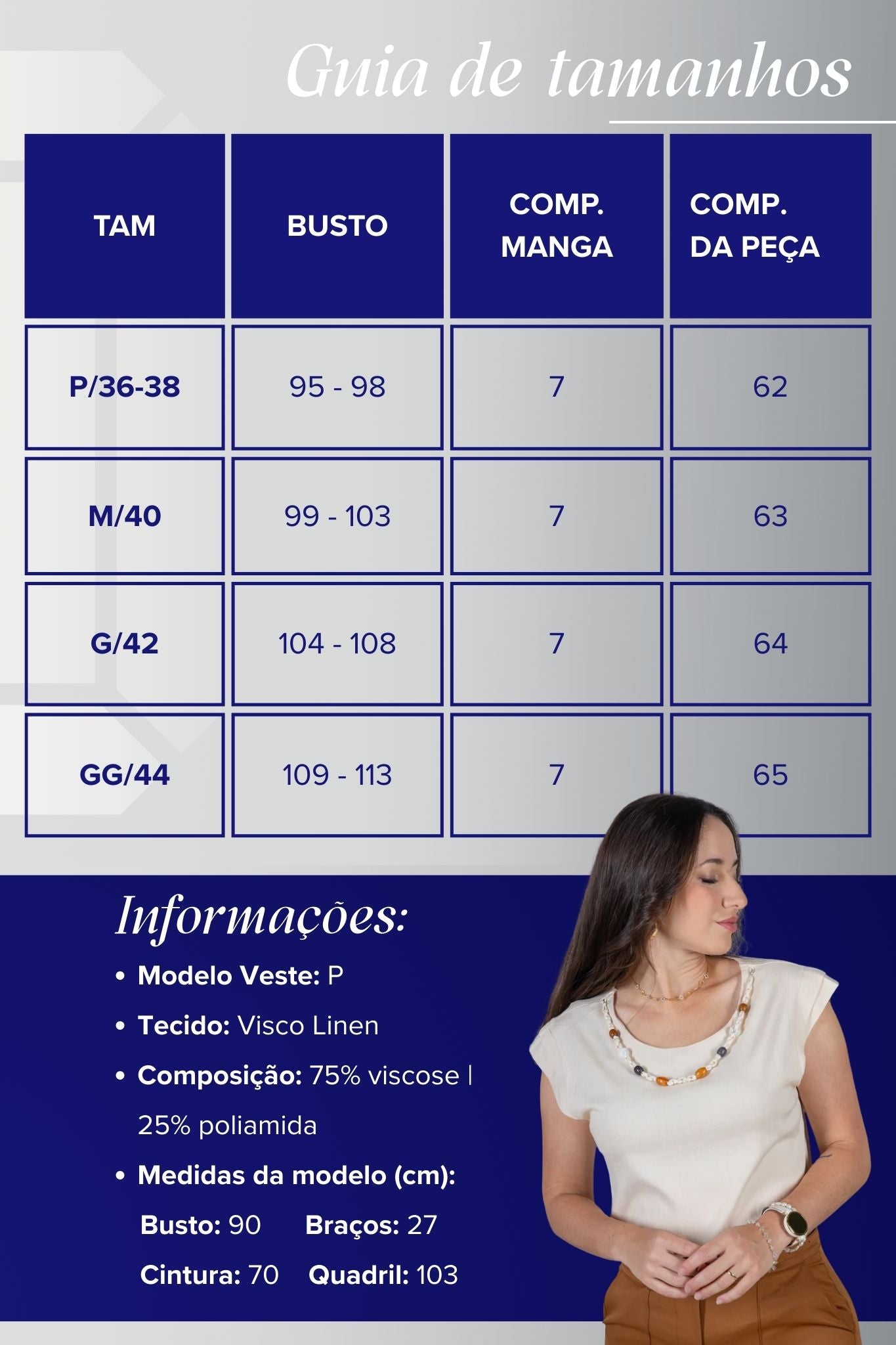 Blusa Manga Curta Visco Linen Detalhe Entrelaçado no Colo com Pedraria Iveth Creme