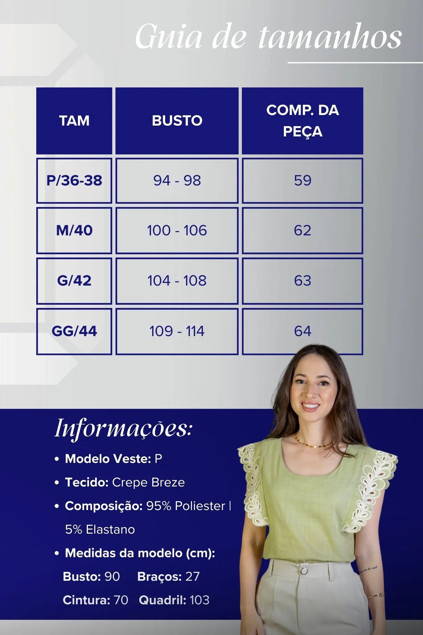 Blusa Regata Detalhe Bordado Em Visco Comfort Juliane Verde