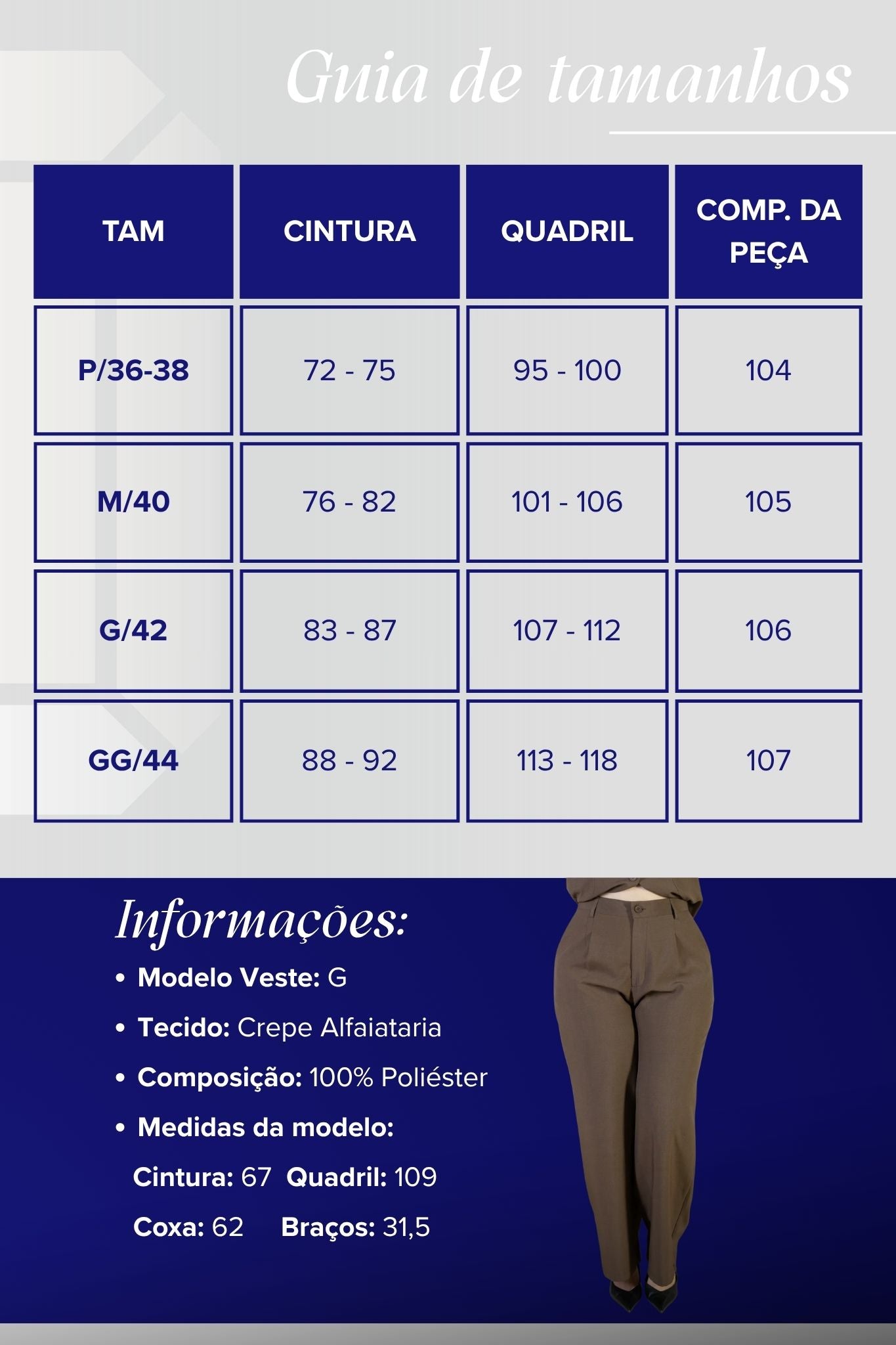 Calça Pantalona Alfaiataria Livia Marrom