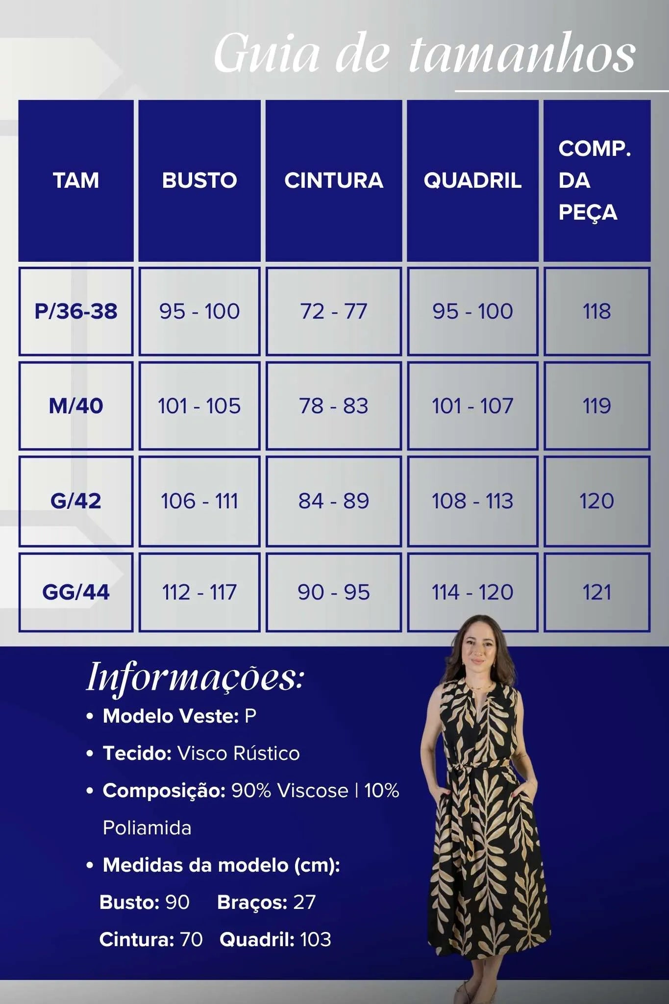 Vestido Midi Regata Visco Rústico Luana Estampado Preto