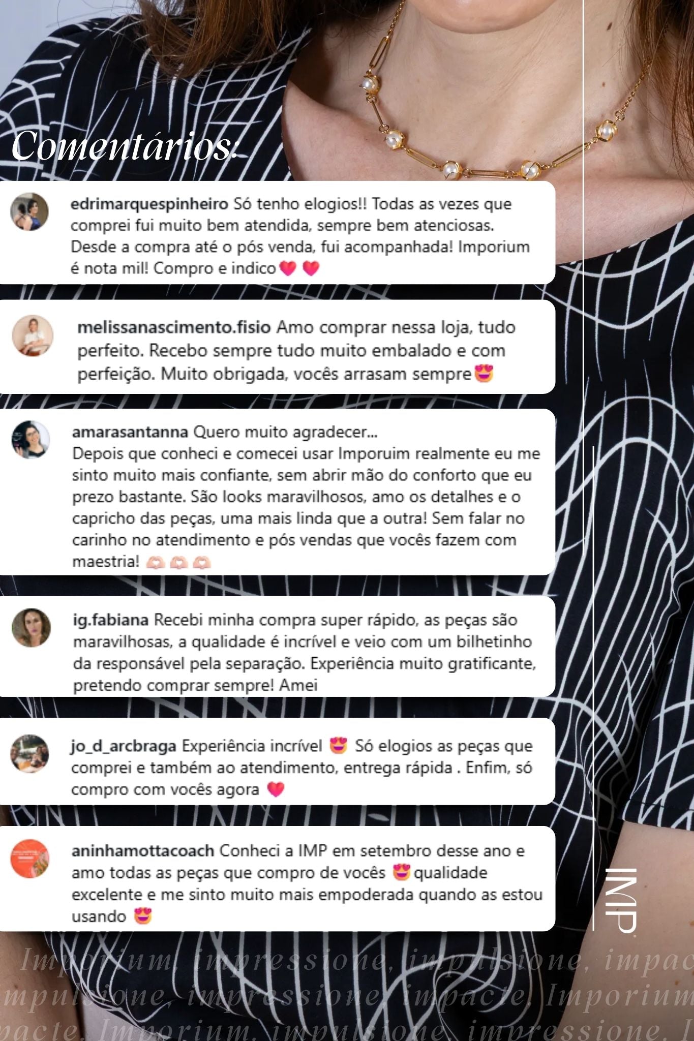 Blusa Manga Curta Botões Crepe Classic Magda Estampada Preta