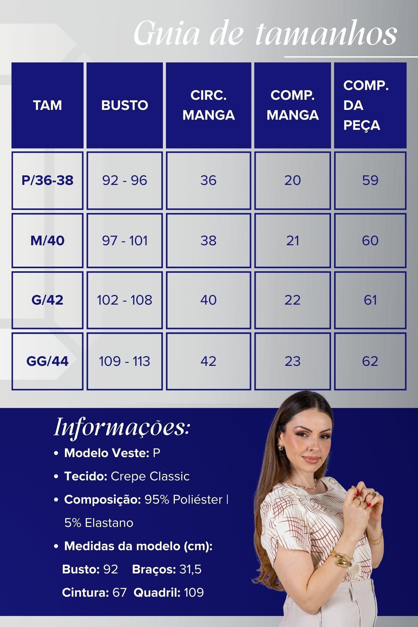 Blusa Manga Curta Botões Crepe Classic Magda Estampada Vermelha