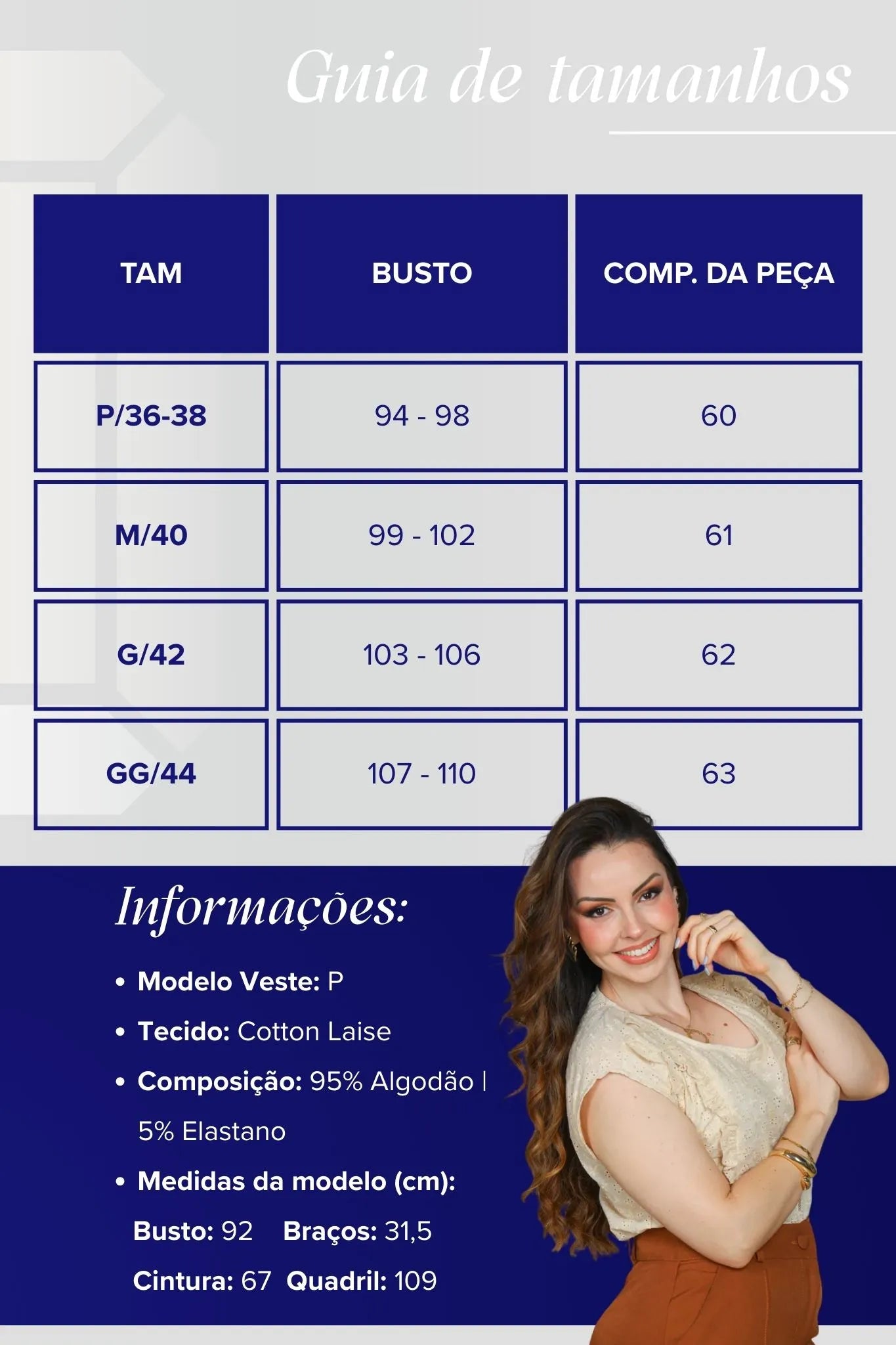 Blusa Manga Curta em Cotton Laise Detalhes Babados Marta Creme