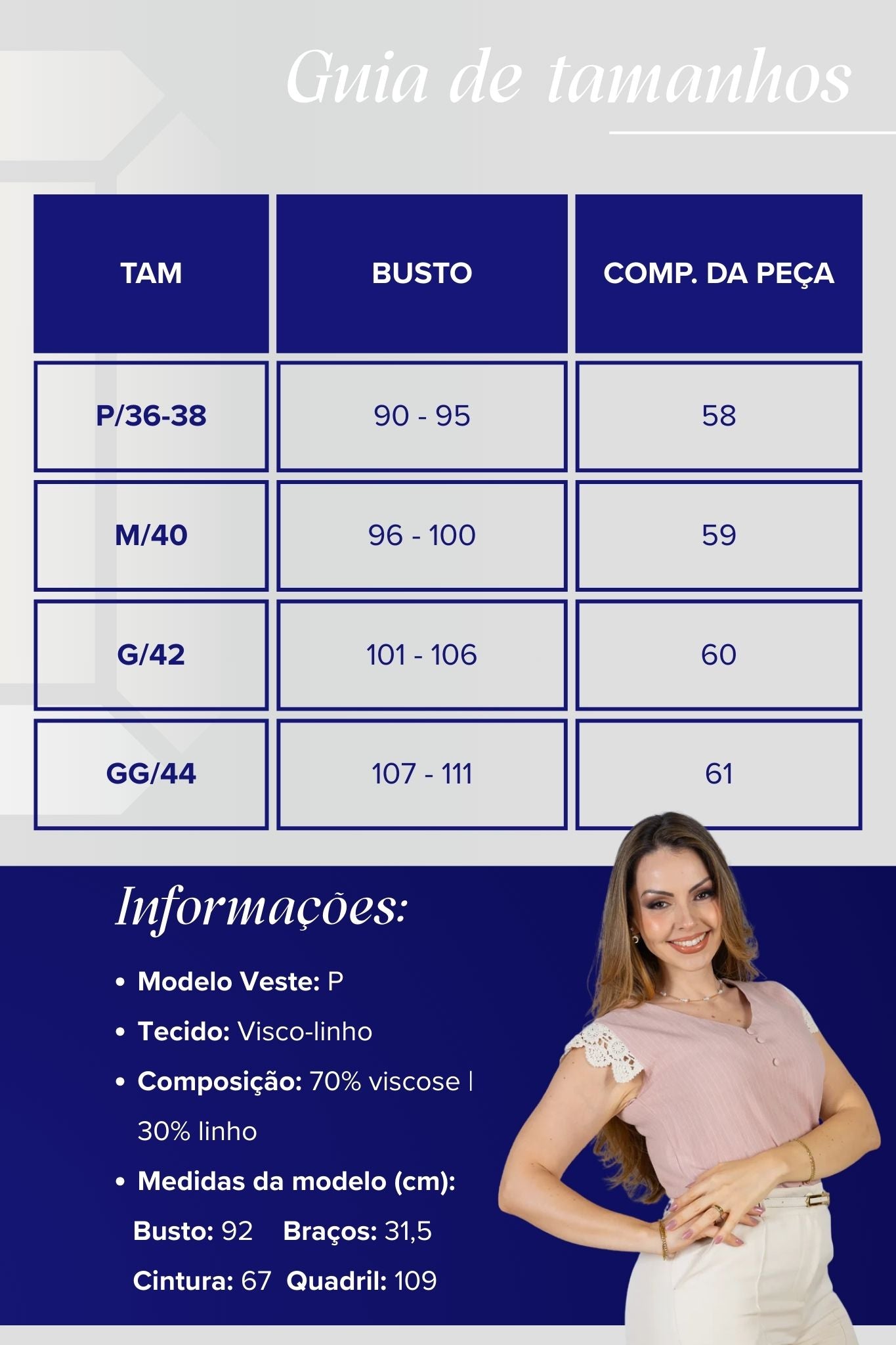Blusa Regata em Visco-Linho Decote em "V" Detalhe em Renda Melissa Rosa