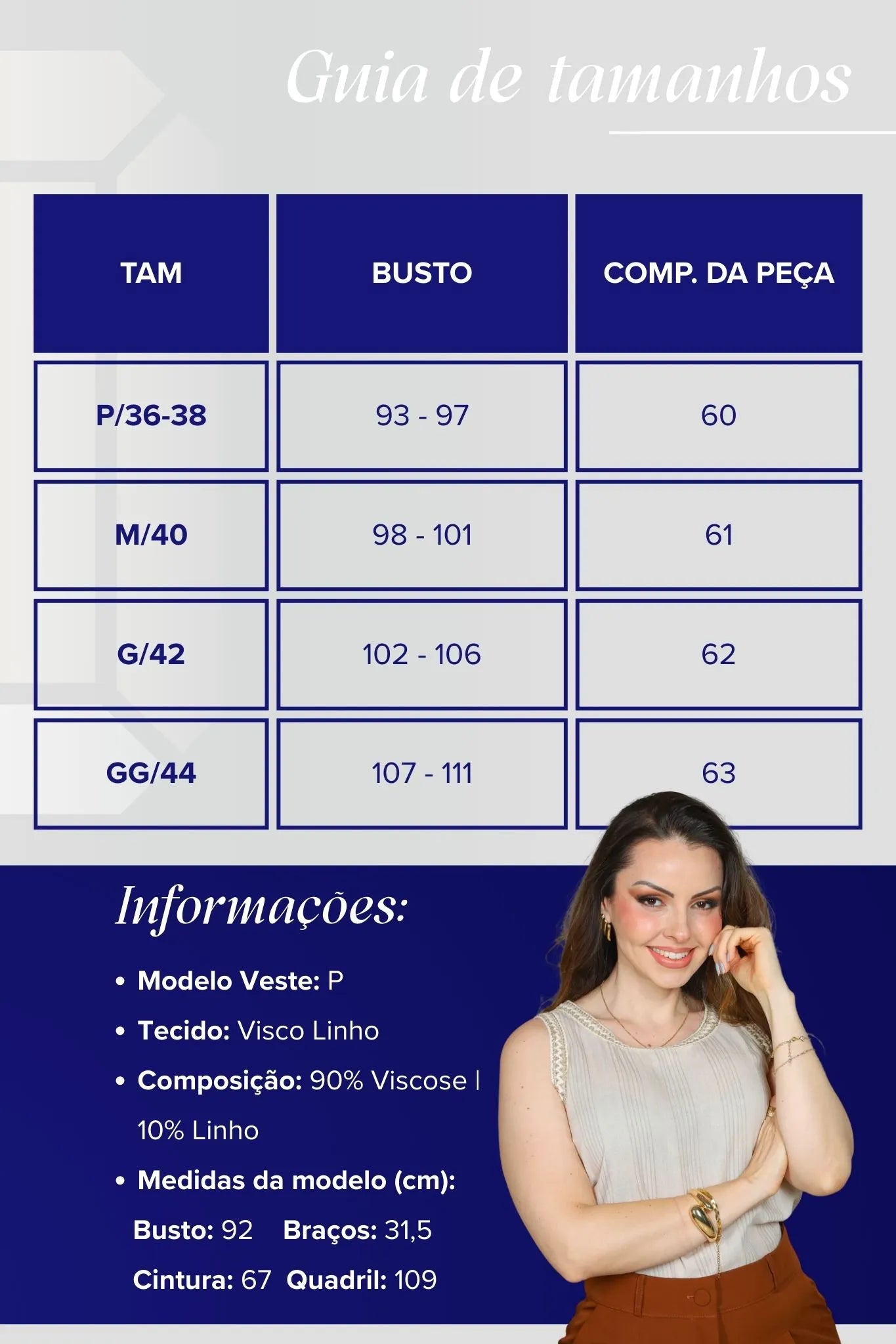 Blusa Regata Visco Linho Detalhe Bordado Mônica Estampada Bege