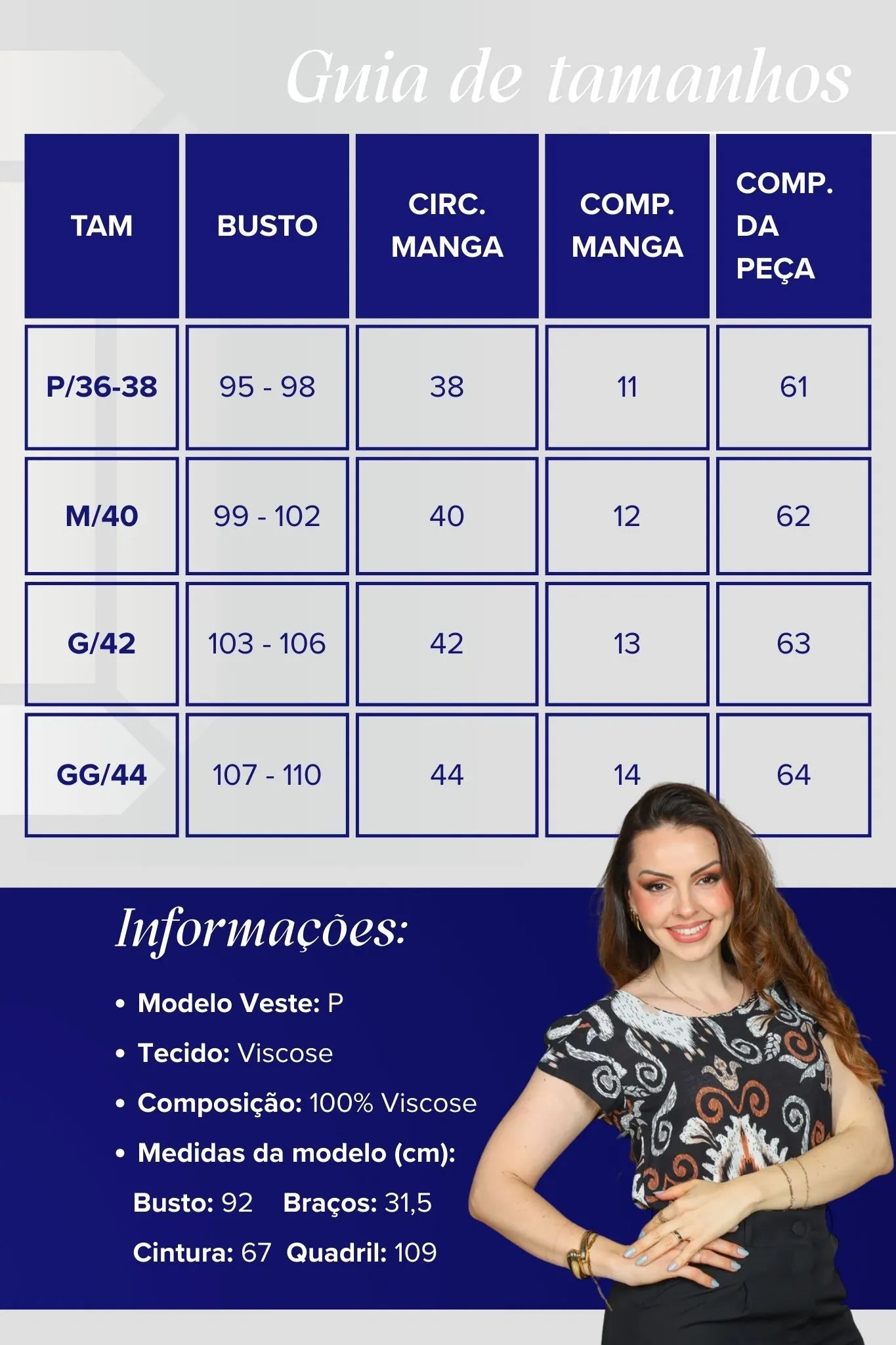 Blusa Manga Curta Transpassada Viscose Regina Estampada Preta