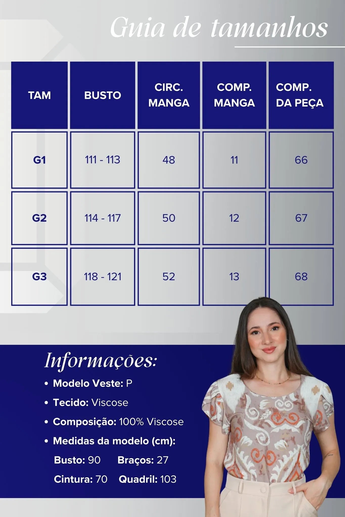 Blusa Manga Curta Transpassada Viscose Regina Estampada Marrom