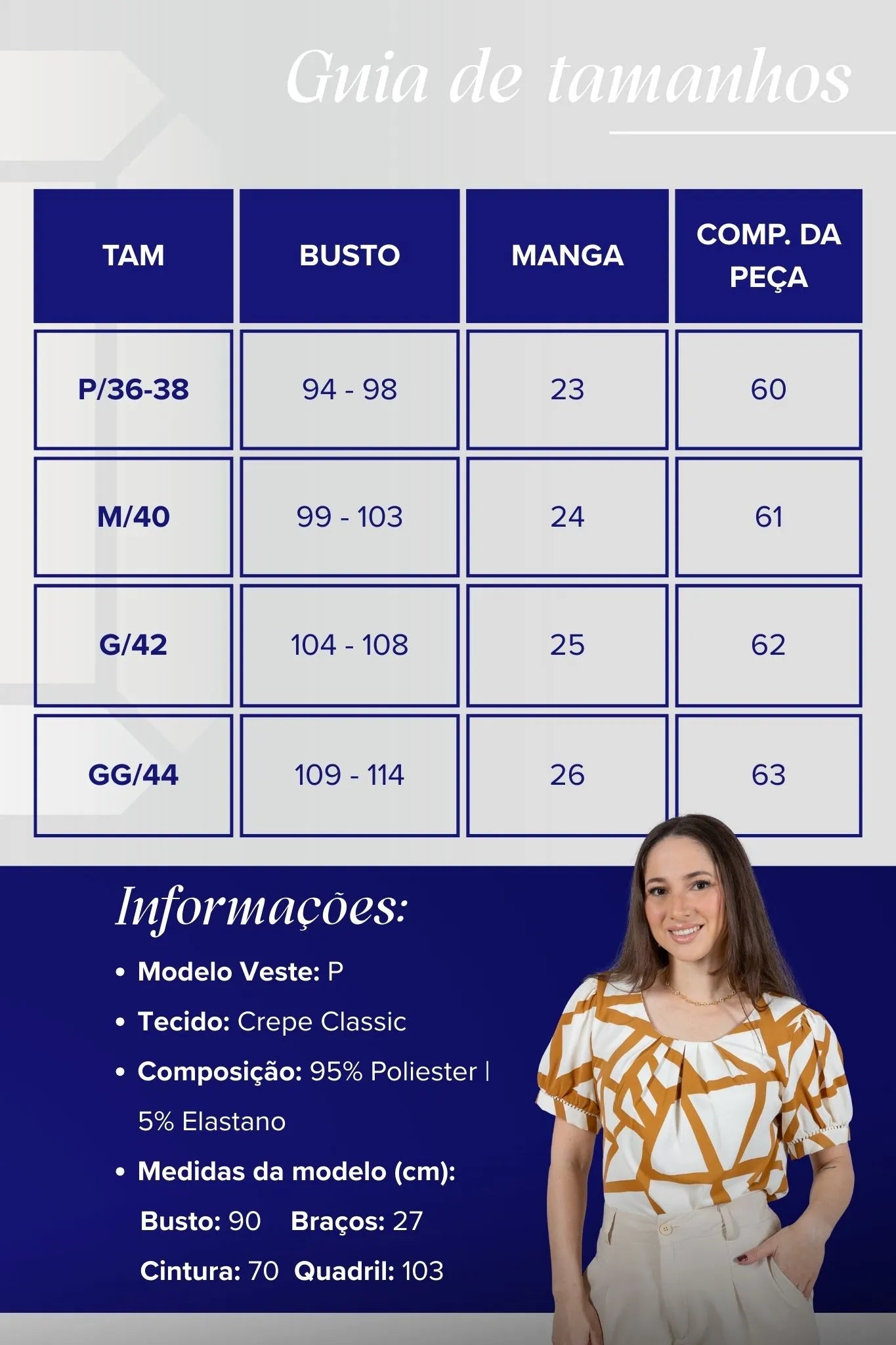 Blusa Manga Curta Detalhe Pregas Colo Crepe Classic Renata Marrom