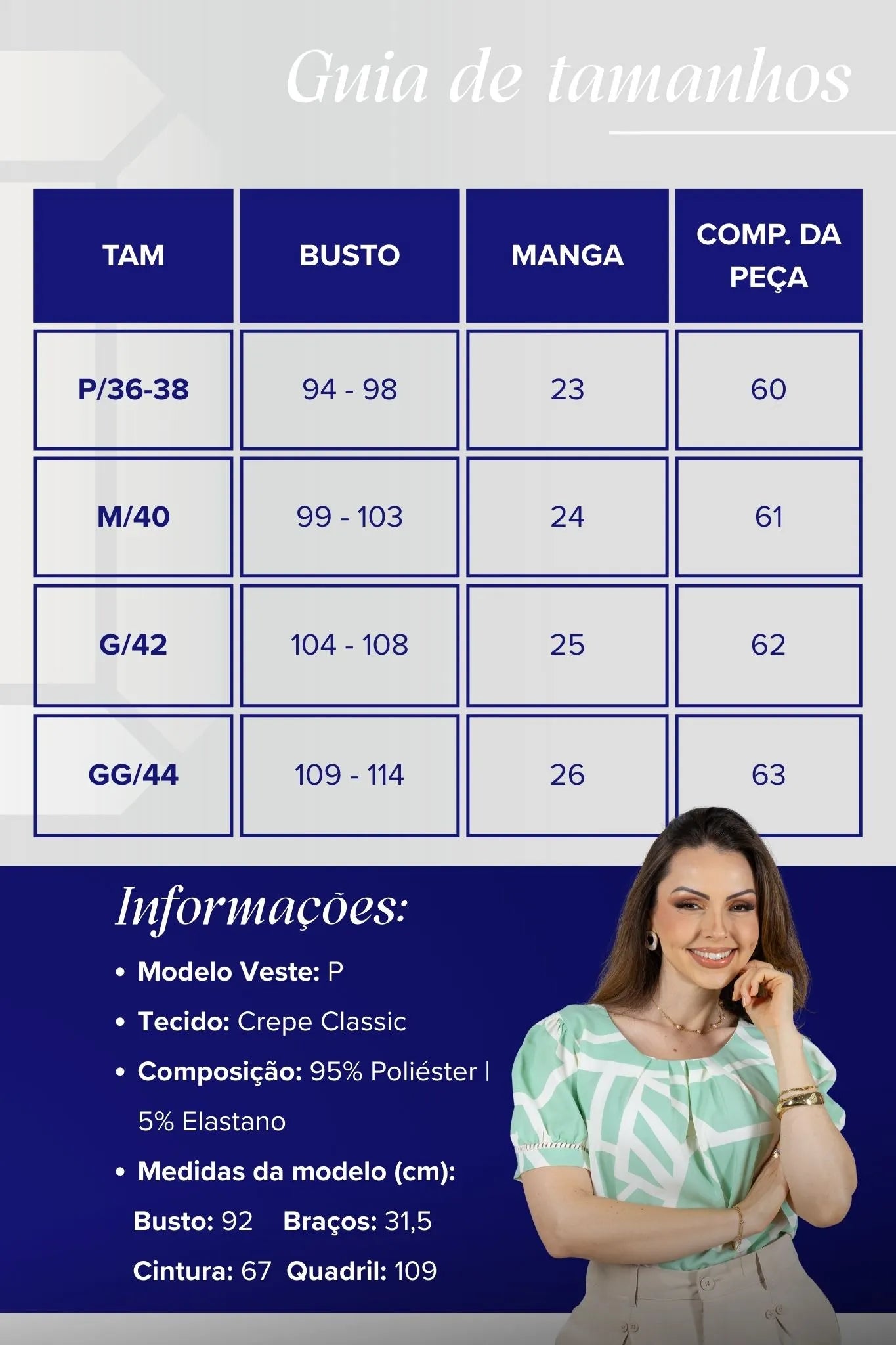 Blusa Manga Curta Detalhe Pregas Colo Crepe Classic Renata Verde