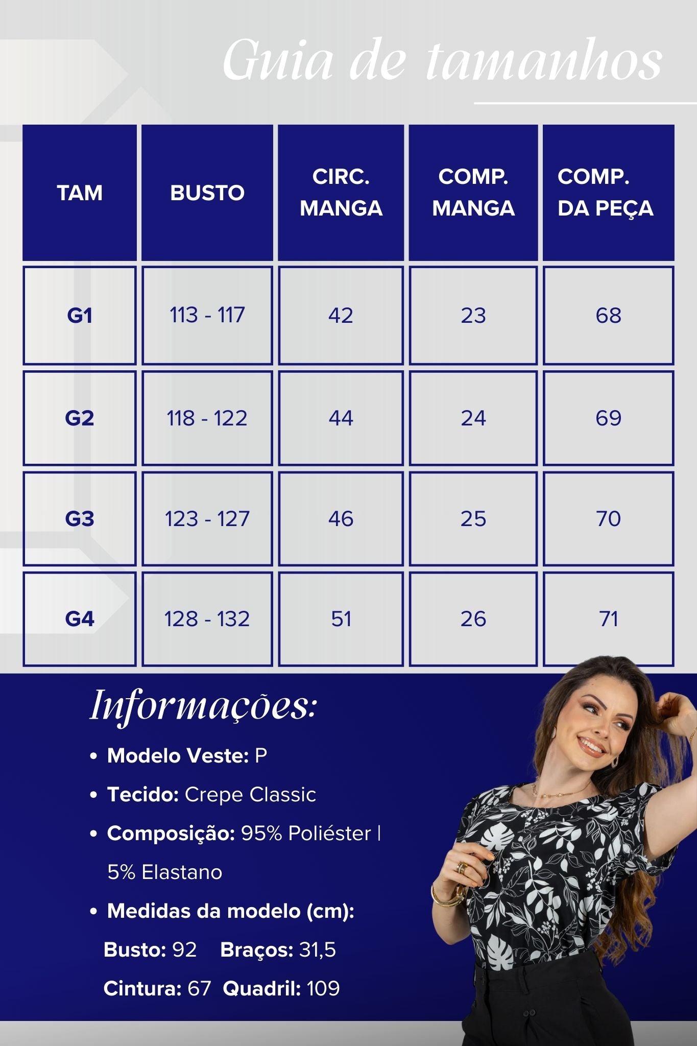 Blusa Manga Curta Detalhe Botão Samara Estampada Preta