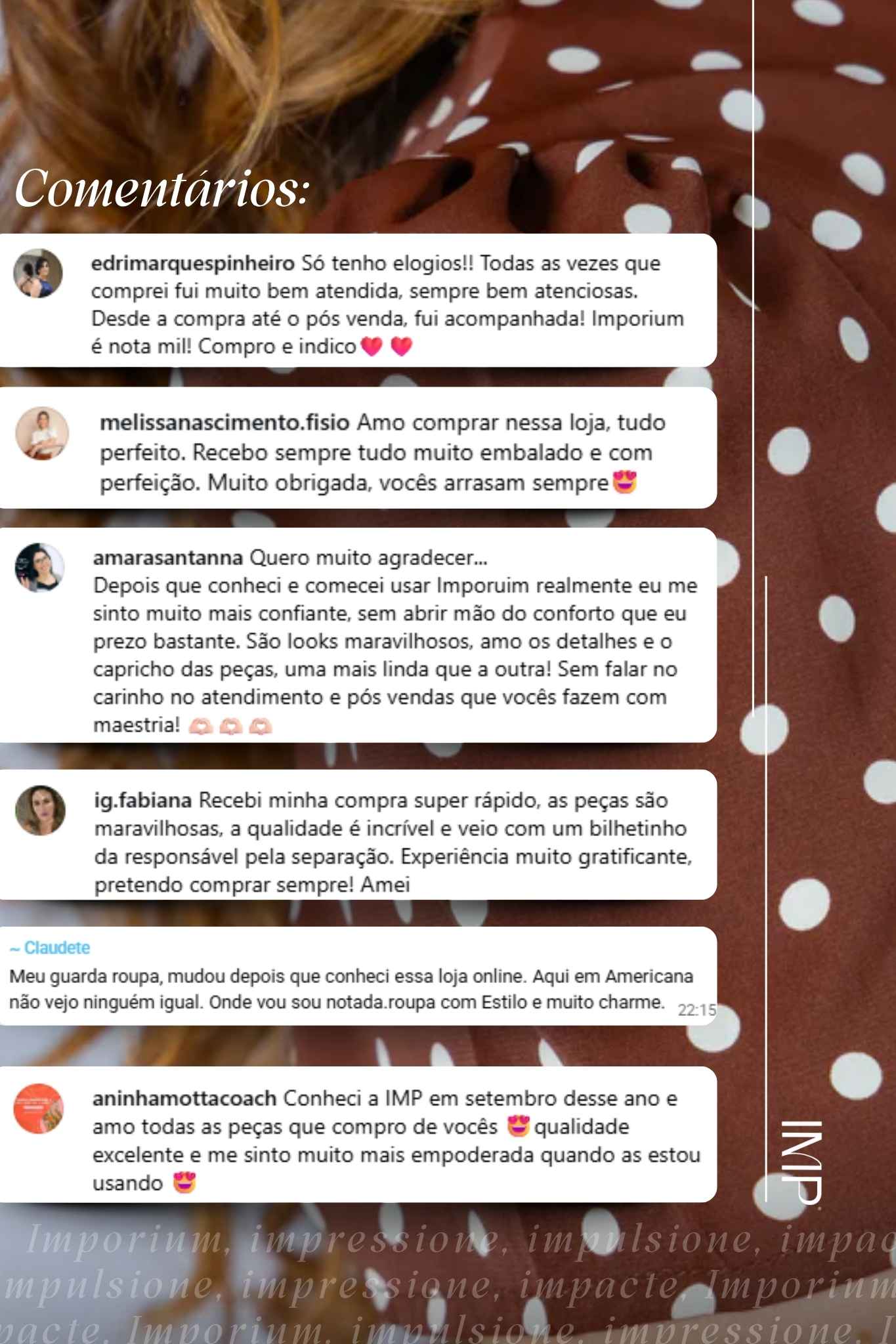 Blusa Manga Curta em Crepe Classic com Botões e Estampa Poá Tânia Marrom