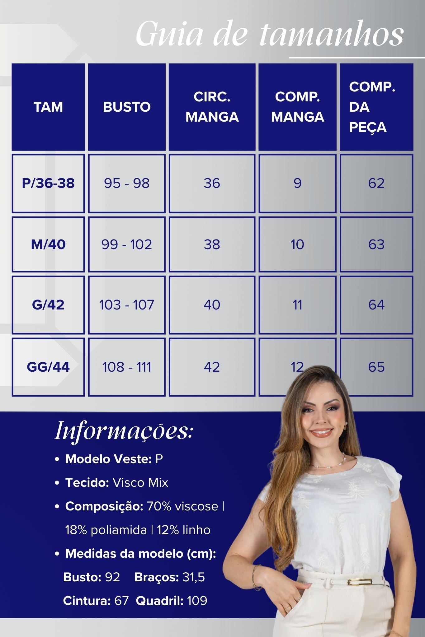 Blusa Manga Curta Detalhe em Camadas em Visco Mix Bordado Verônica Off White