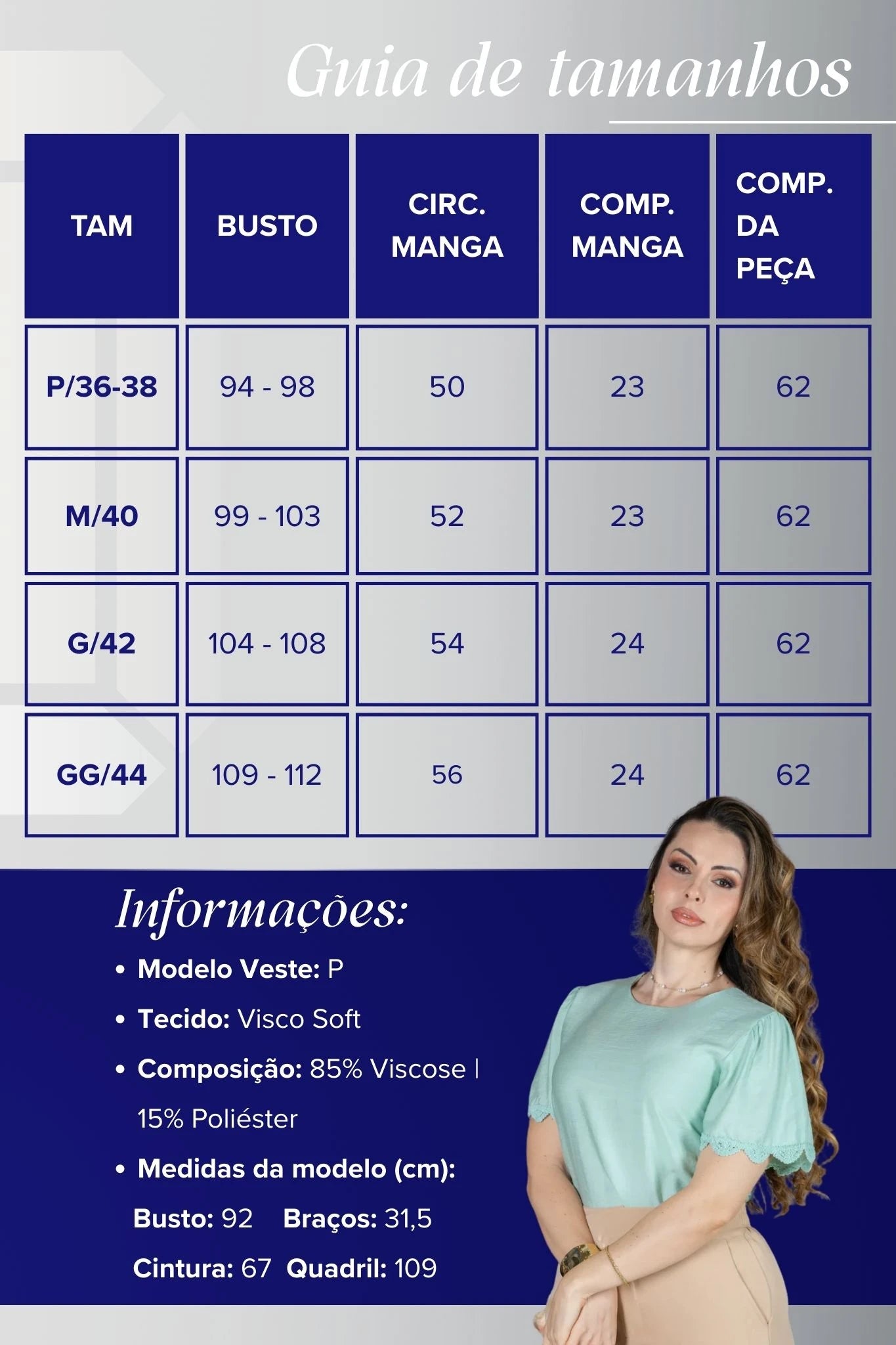 Blusa Manga Curta com Detalhes Bordados em Visco Soft Wanda Verde