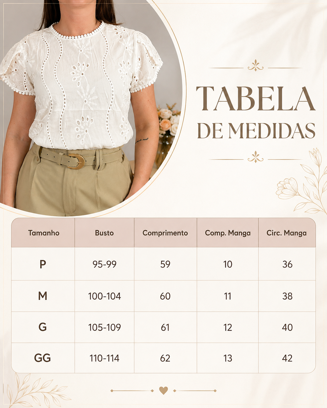Blusa Laise com Manga Transpassada Valesca Branca