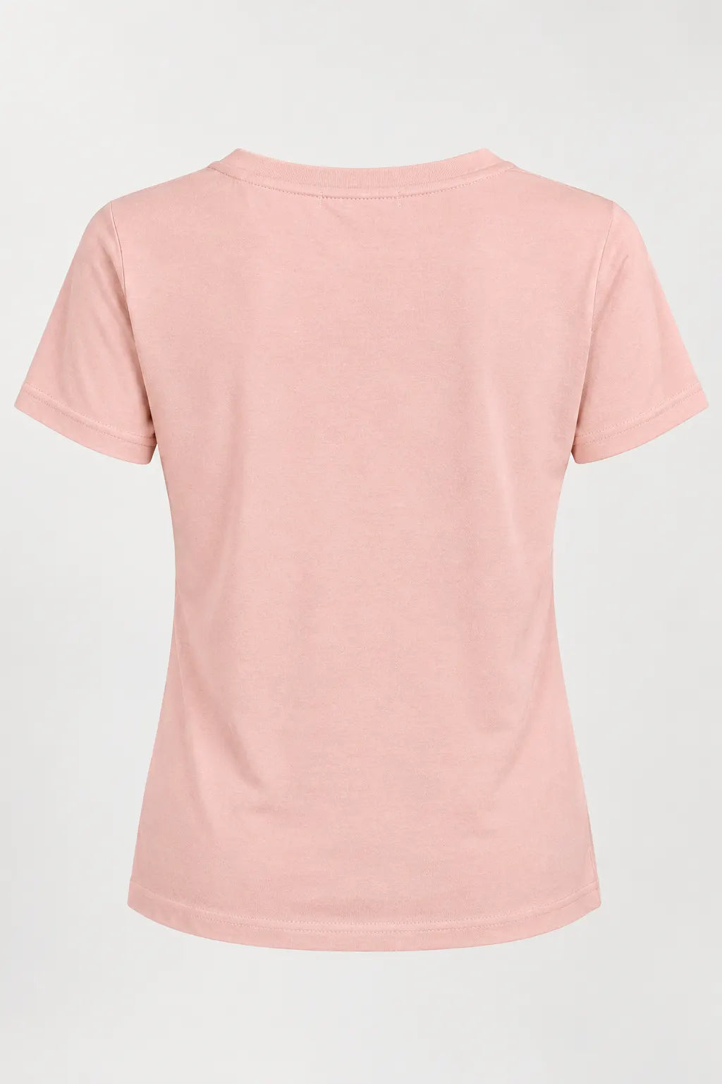 Blusa Manga Curta em Cotton Lycra com Detalhe de Botões no Colo Alícia Rosa