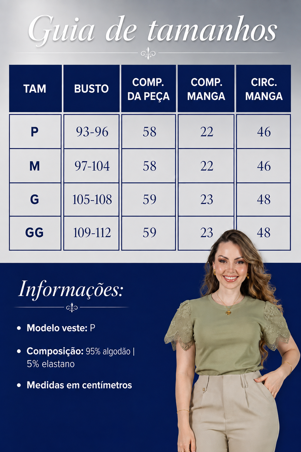 Blusa Cotton Lycra com Manga Delicada Aline Verde