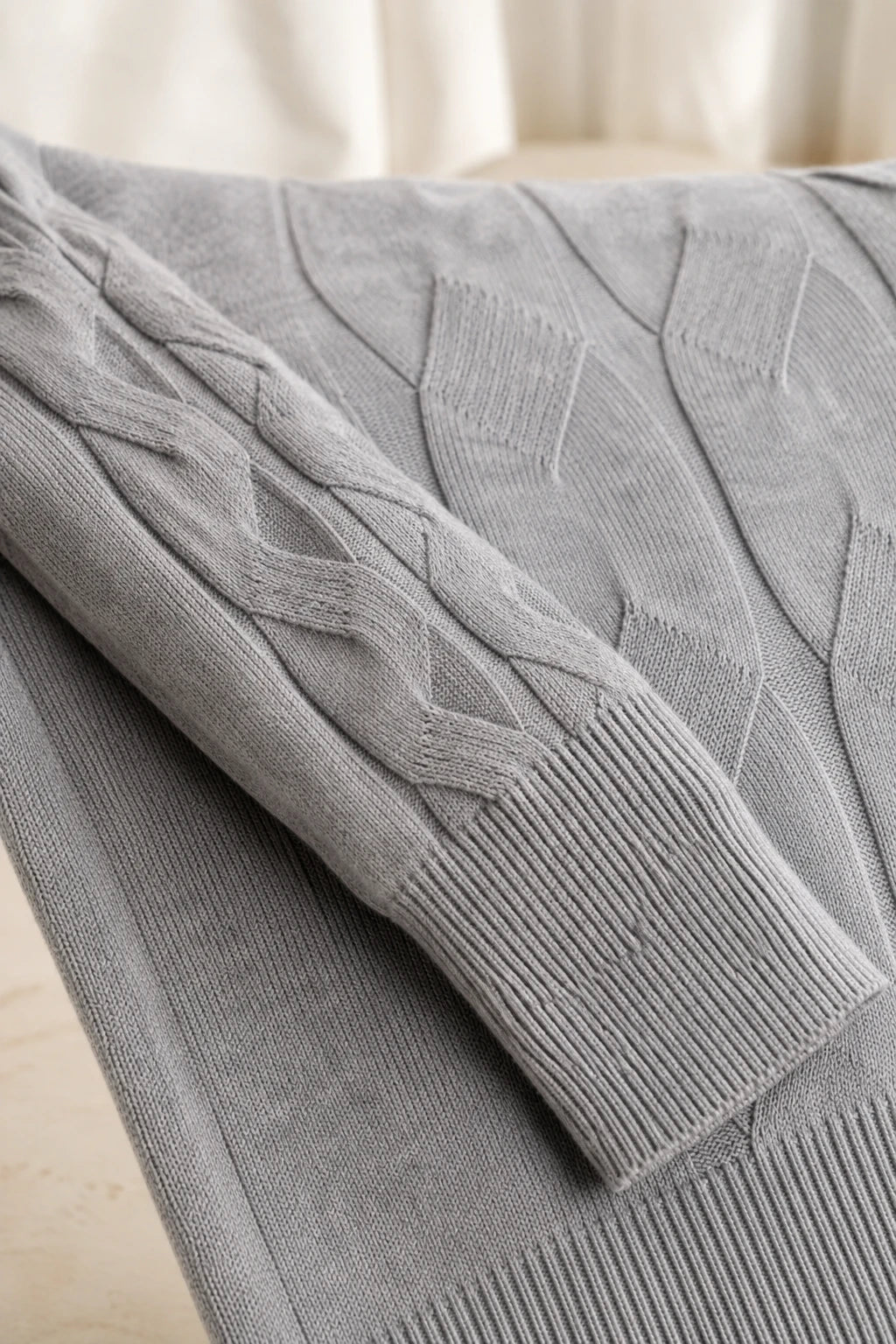 Tricot Macio em Modal Annabelle Cinza