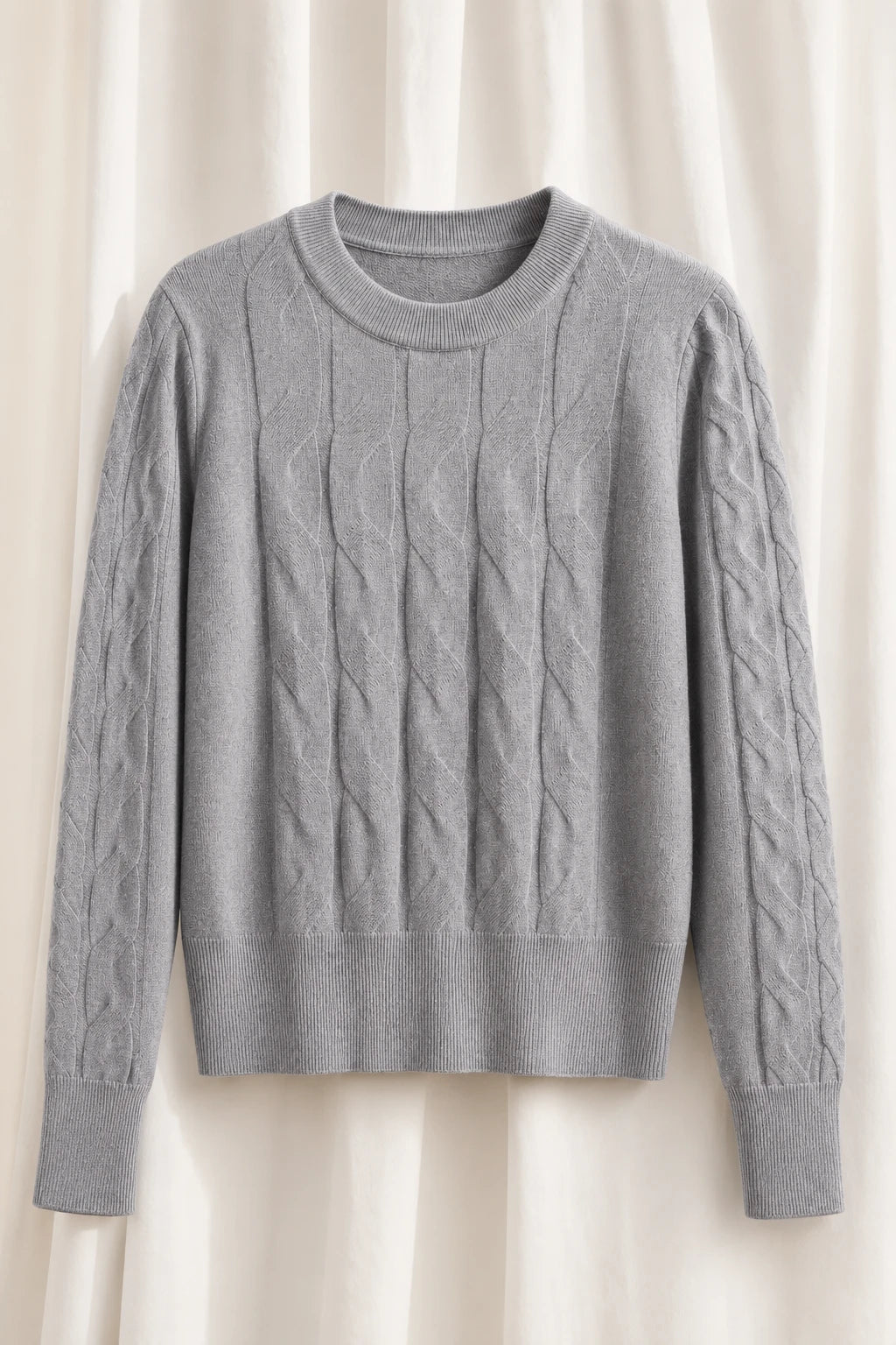 Tricot Macio em Modal Annabelle Cinza