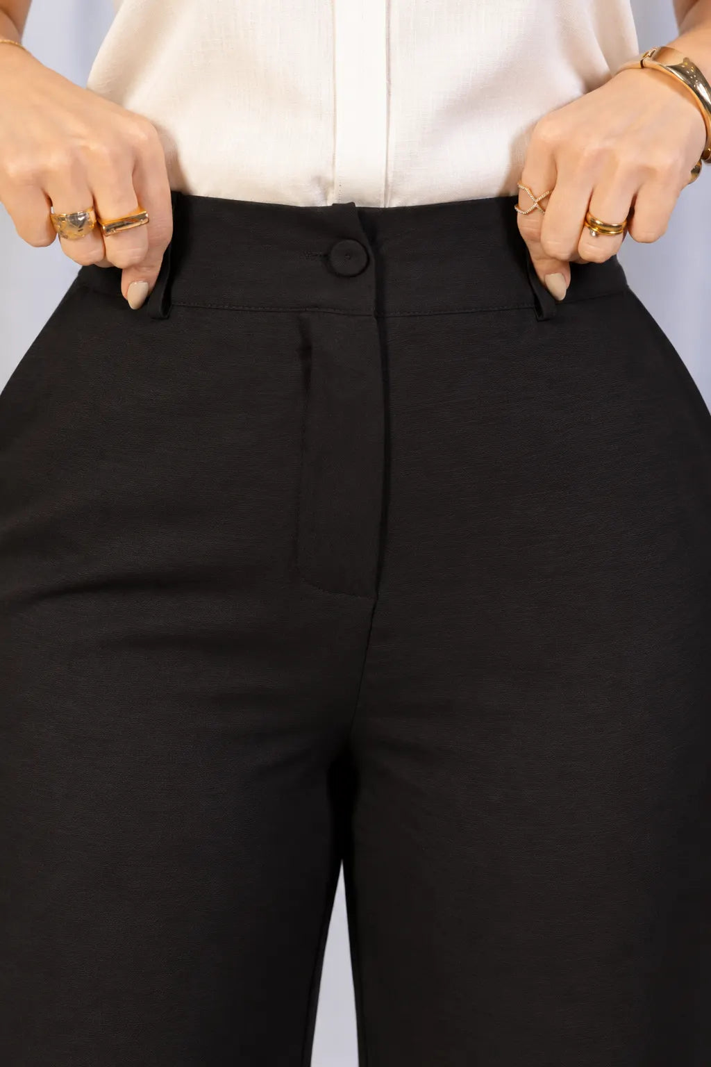 Calça Pantalona em Crepe Urban Ariadne Preta