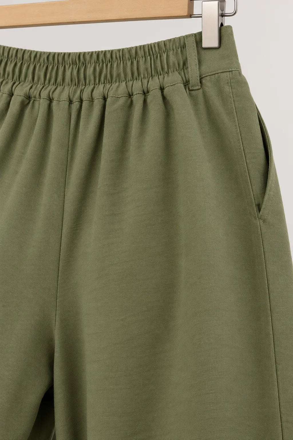 Calça Pantalona em Crepe Urban Ariadne Verde