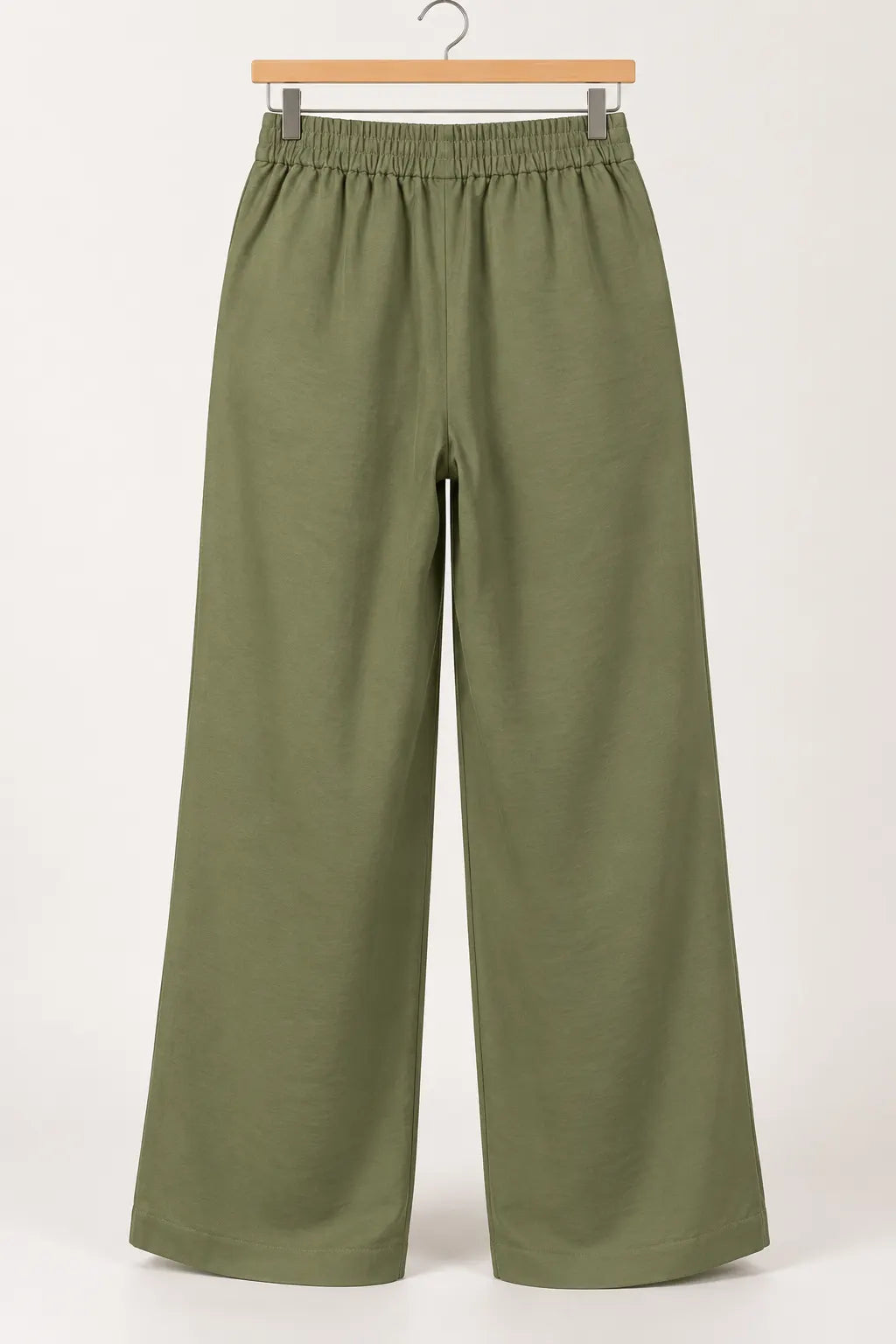 Calça Pantalona em Crepe Urban Ariadne Verde