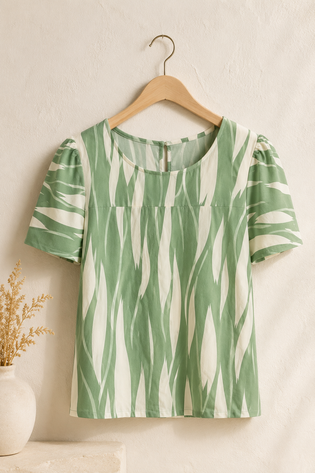 Blusa Crepe Classic que Não Amassa Ivana Verde - foto 7