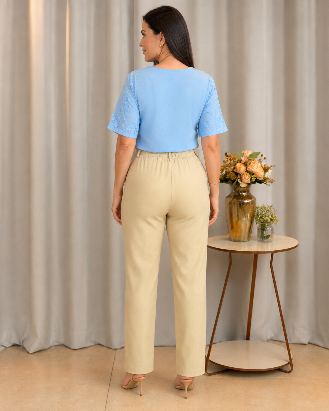 Blusa Laise Delicada Amara Azul - foto 6