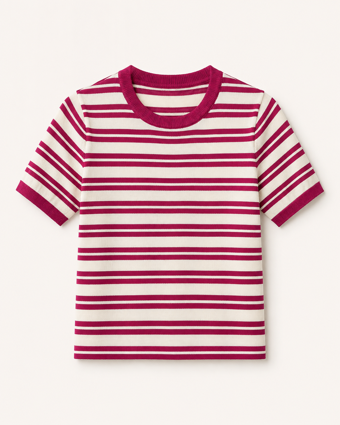 Blusa Modal Listrada Iris Rosa