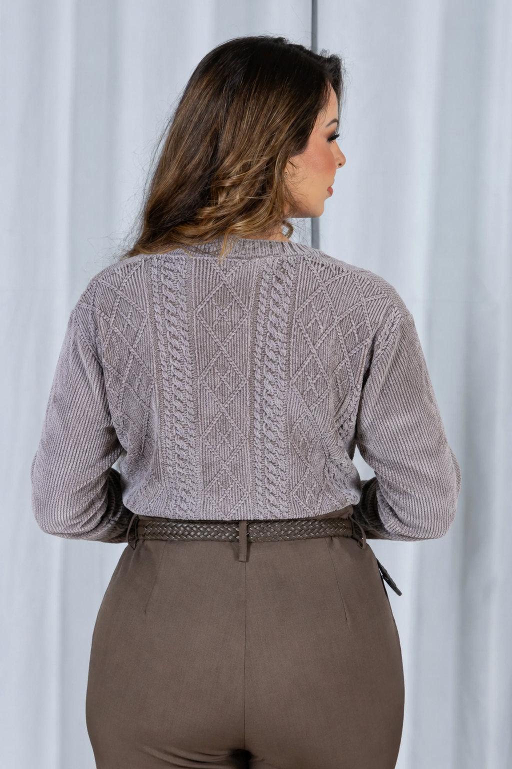Tricot Mousse Macio Maju Cinza