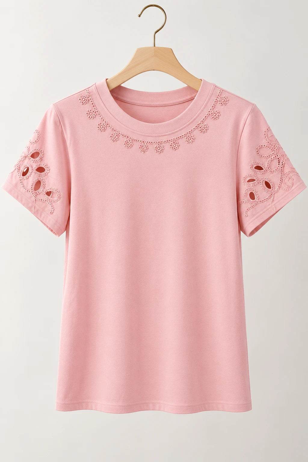 Blusa Confortável em Cotton Lycra com Manga Vazada Paula Rosa - adicional 3