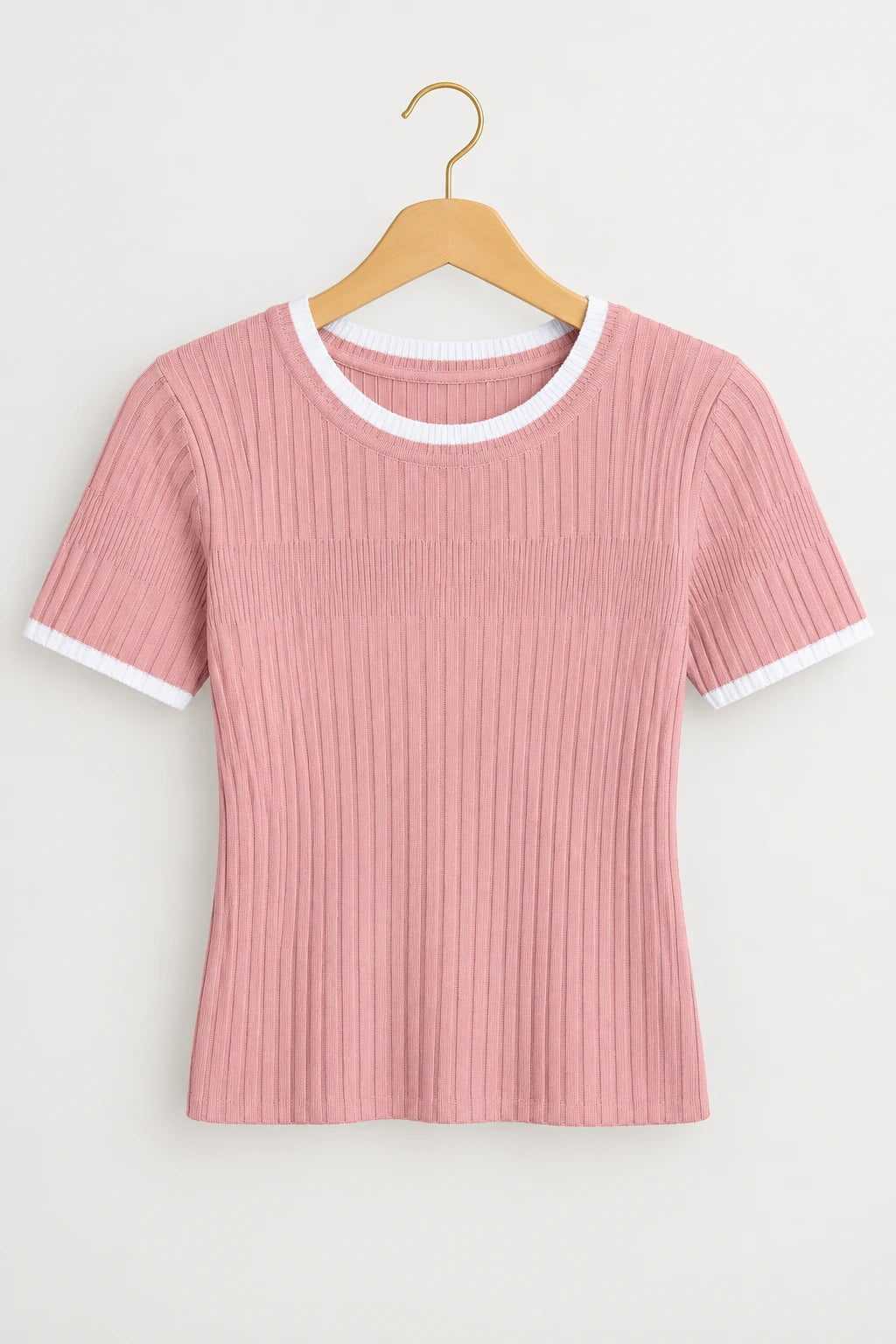 Blusa que Estica Detalhes Contrastantes Alessia Rosa - tabela de medidas
