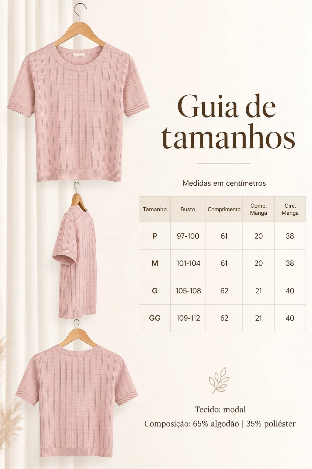 Blusa Leve em Modal Soraya Rosa - benefícios