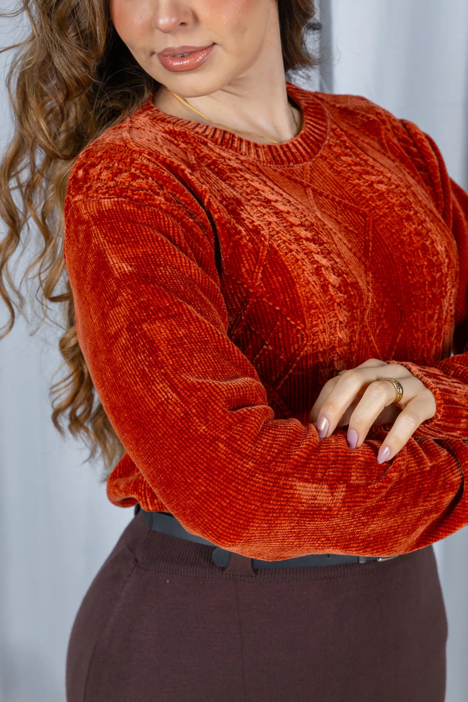Tricot Mousse Macio Maju Terracota