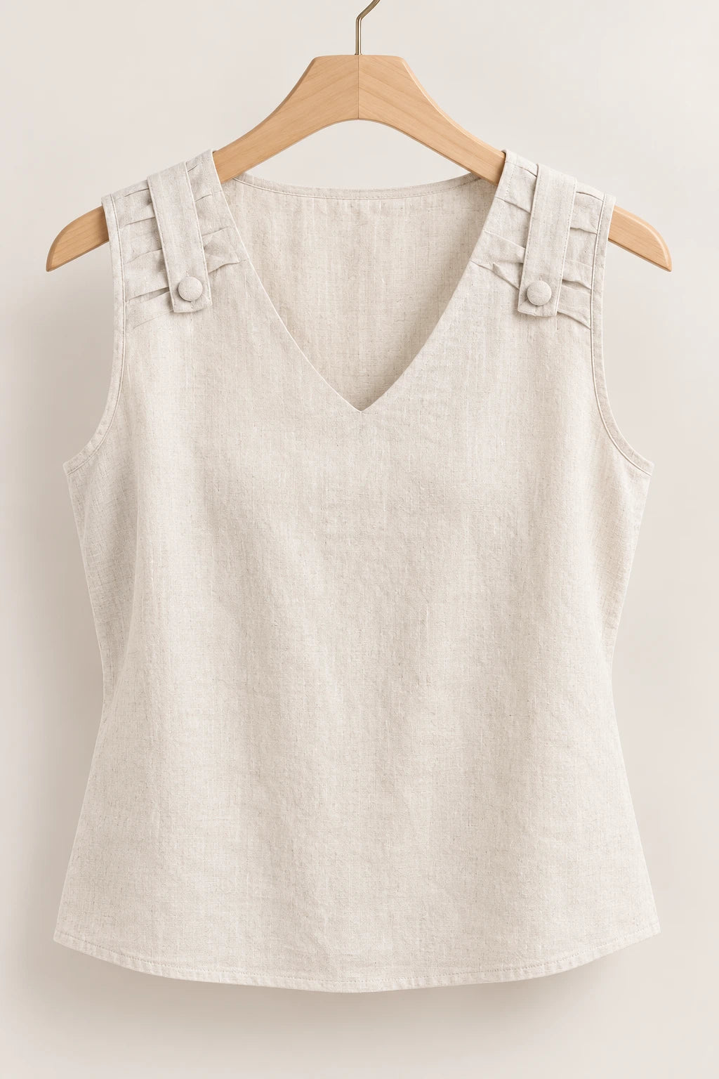 Blusa Regata em Poli-Linho Caroline Off White - benefícios
