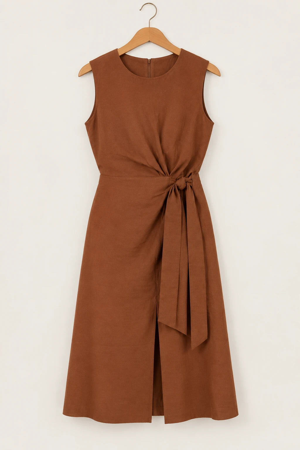 Vestido Leve em Visco Urban Cássia Marrom - frente