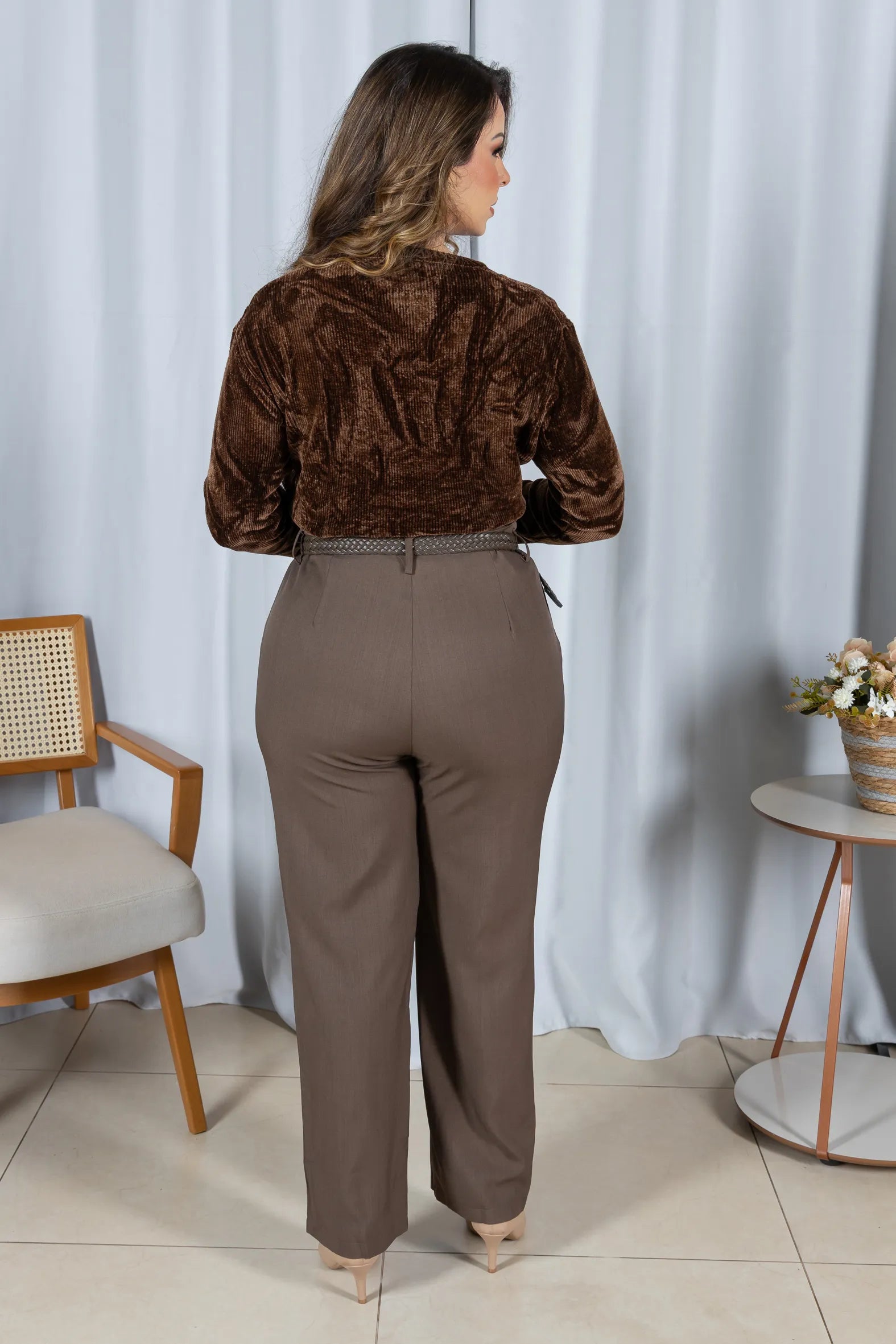 Tricot Mousse Macio Maju Marrom