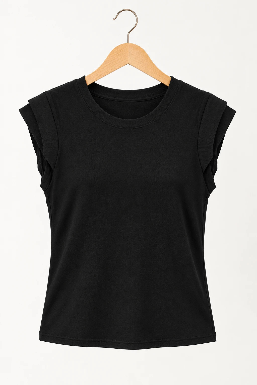 Blusa Confortável com Manga Muscle Ariela Preta - adicional 1