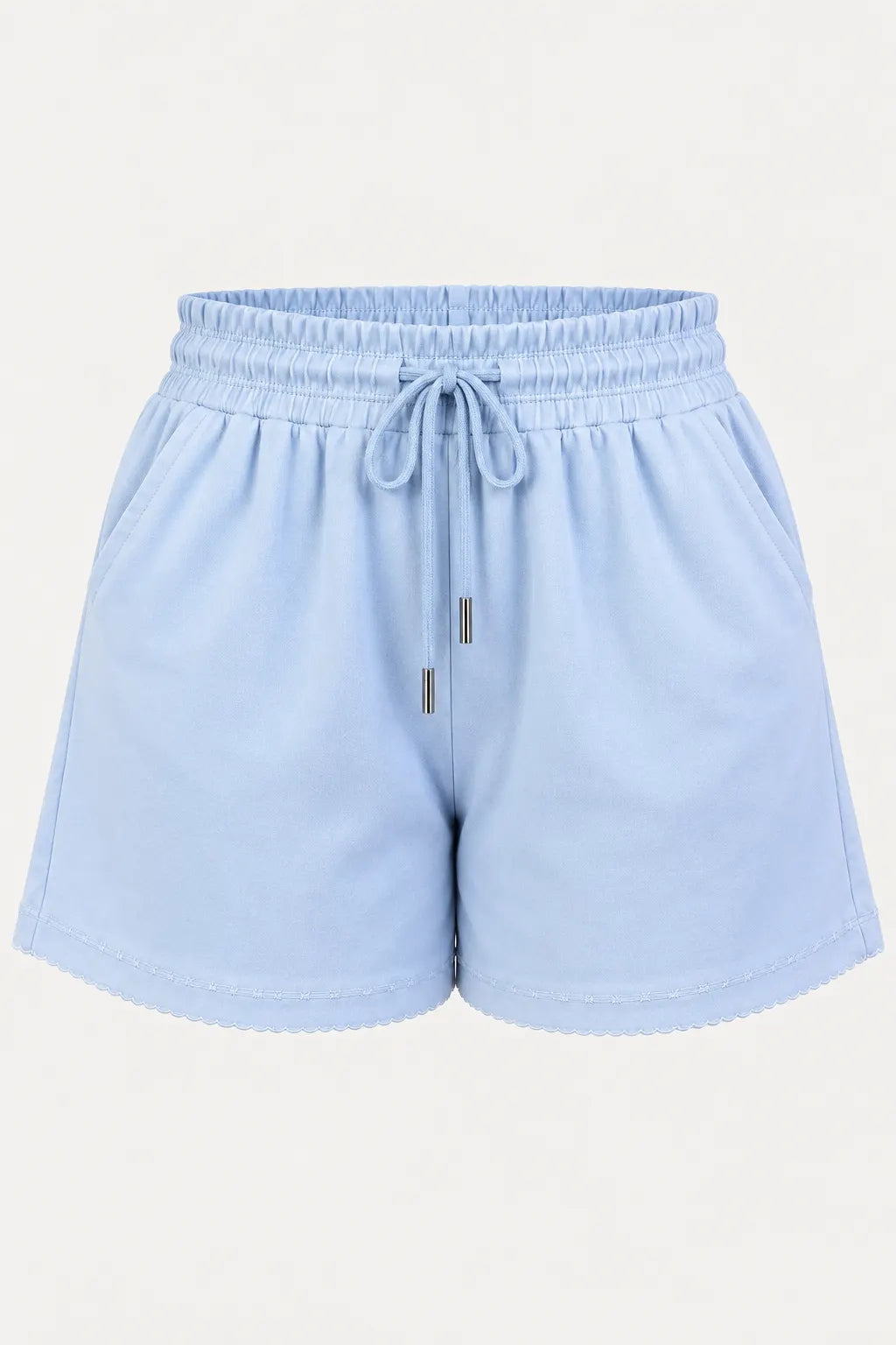Shorts Confortável em Malha Knit Belinda Azul