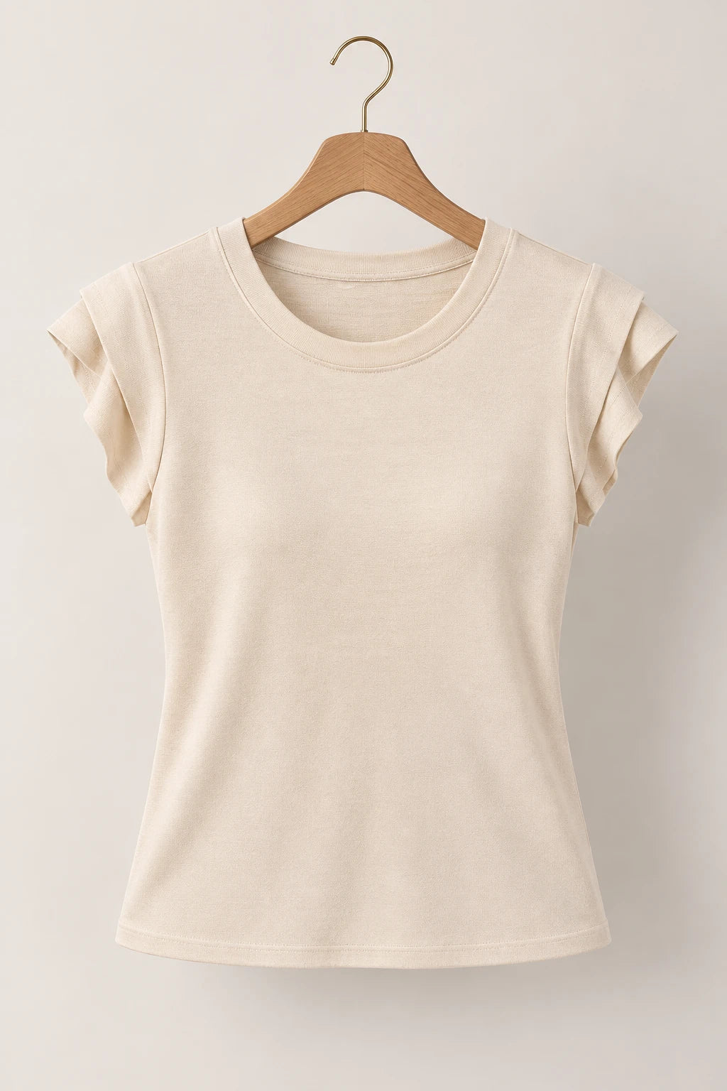 Blusa Confortável com Manga Muscle Ariela Creme - tabela de medidas